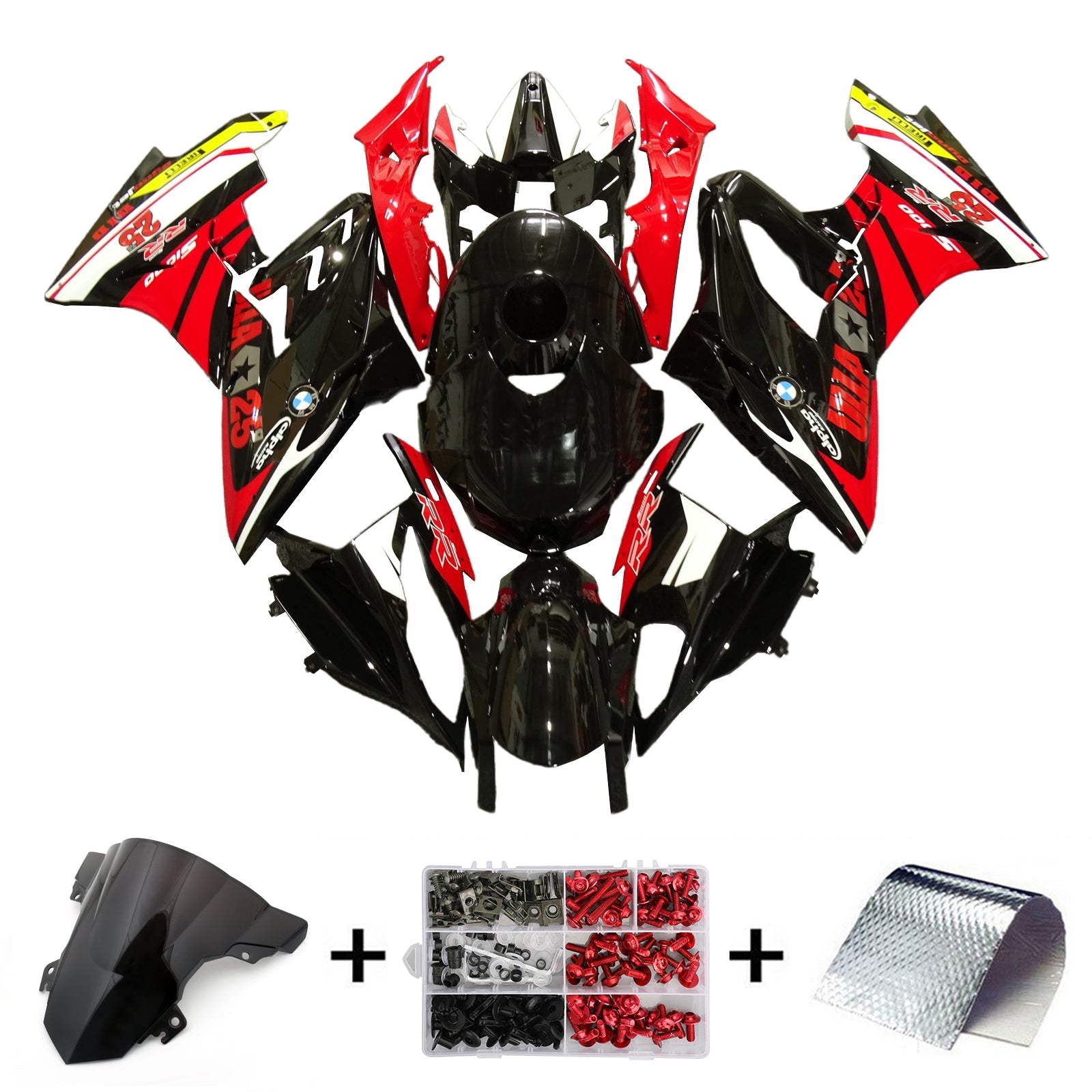Kit de carénage d'injection pour BMW S1000RR 2015-2016 Carrosserie Plastique ABS