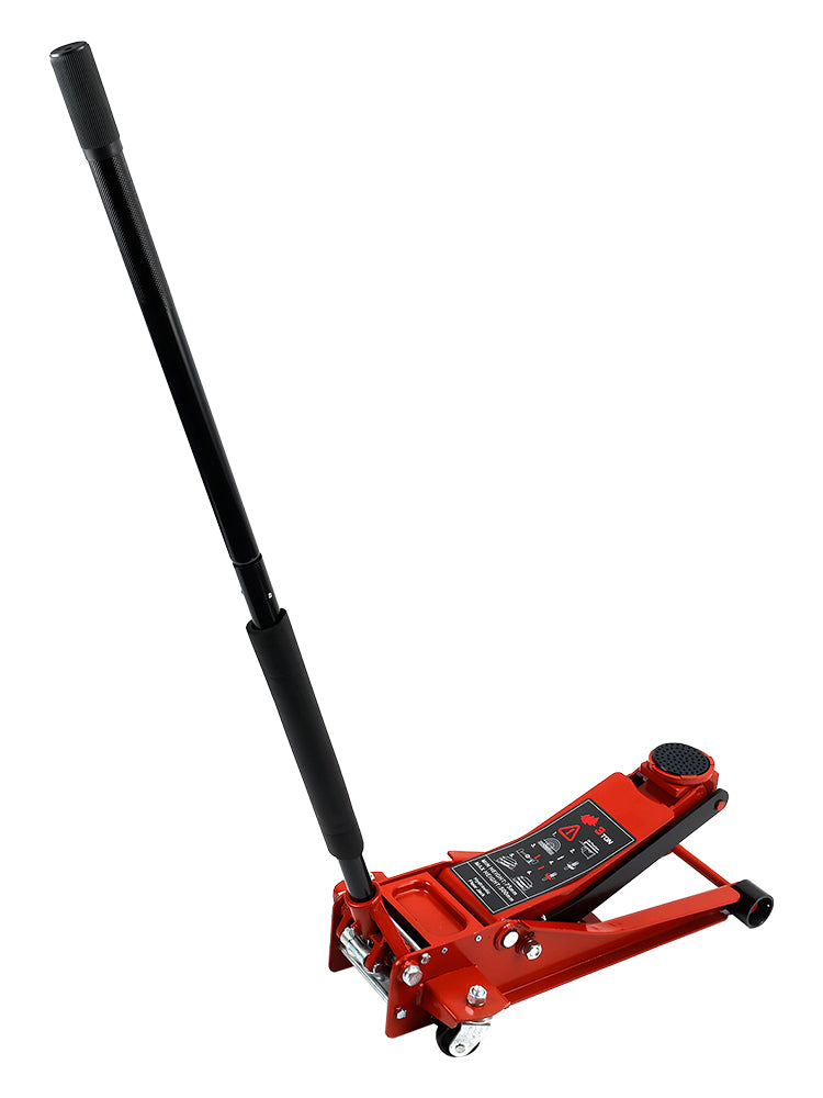 Cric de Sol 3 Tonnes en Acier Aluminium Double Piston Pompe de Levage Rapide Pour Automobile et Voiture
