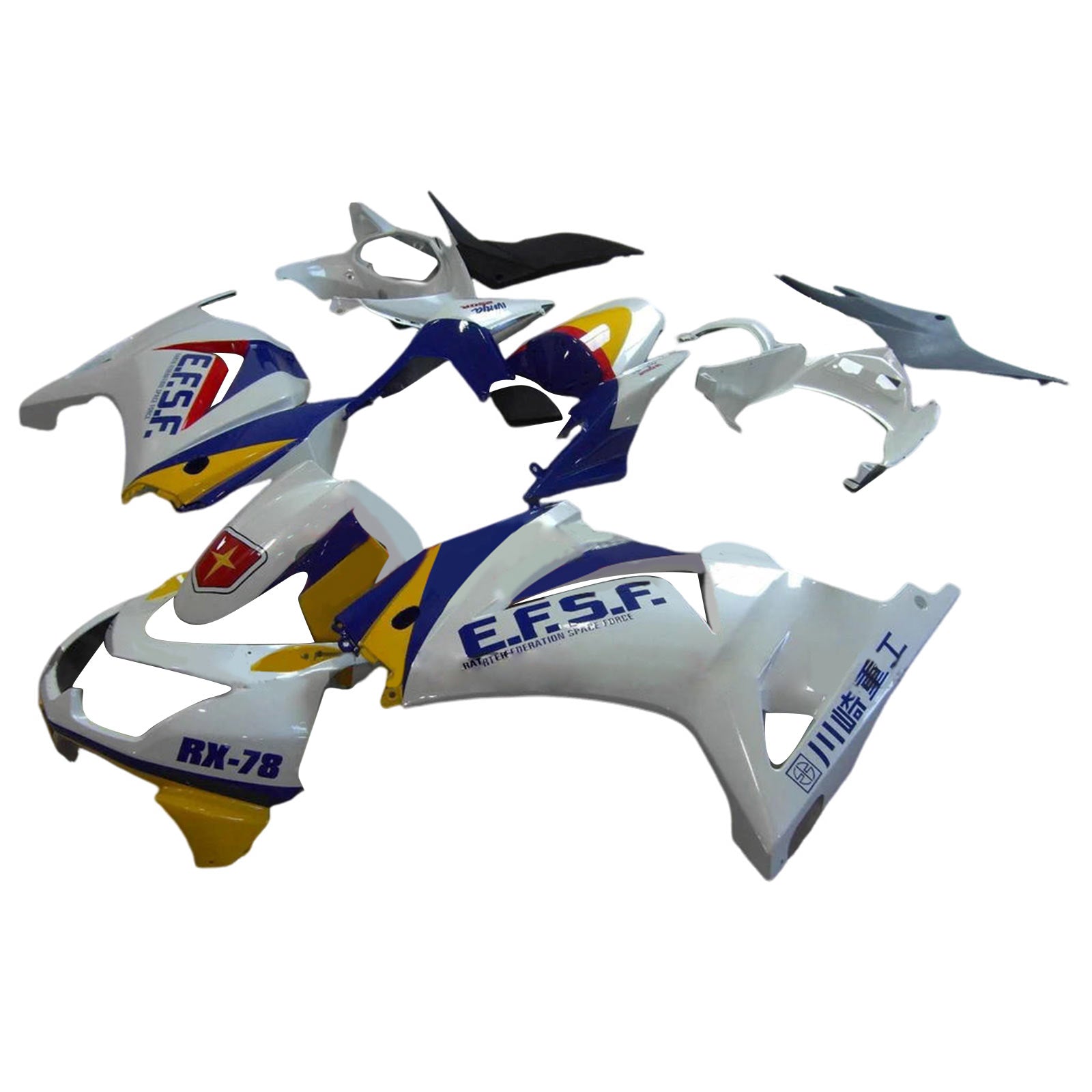 KAWASAKI Injekcijski komplet EX250 Ninja250R 2008-2012, ABS Plastic Karoserija