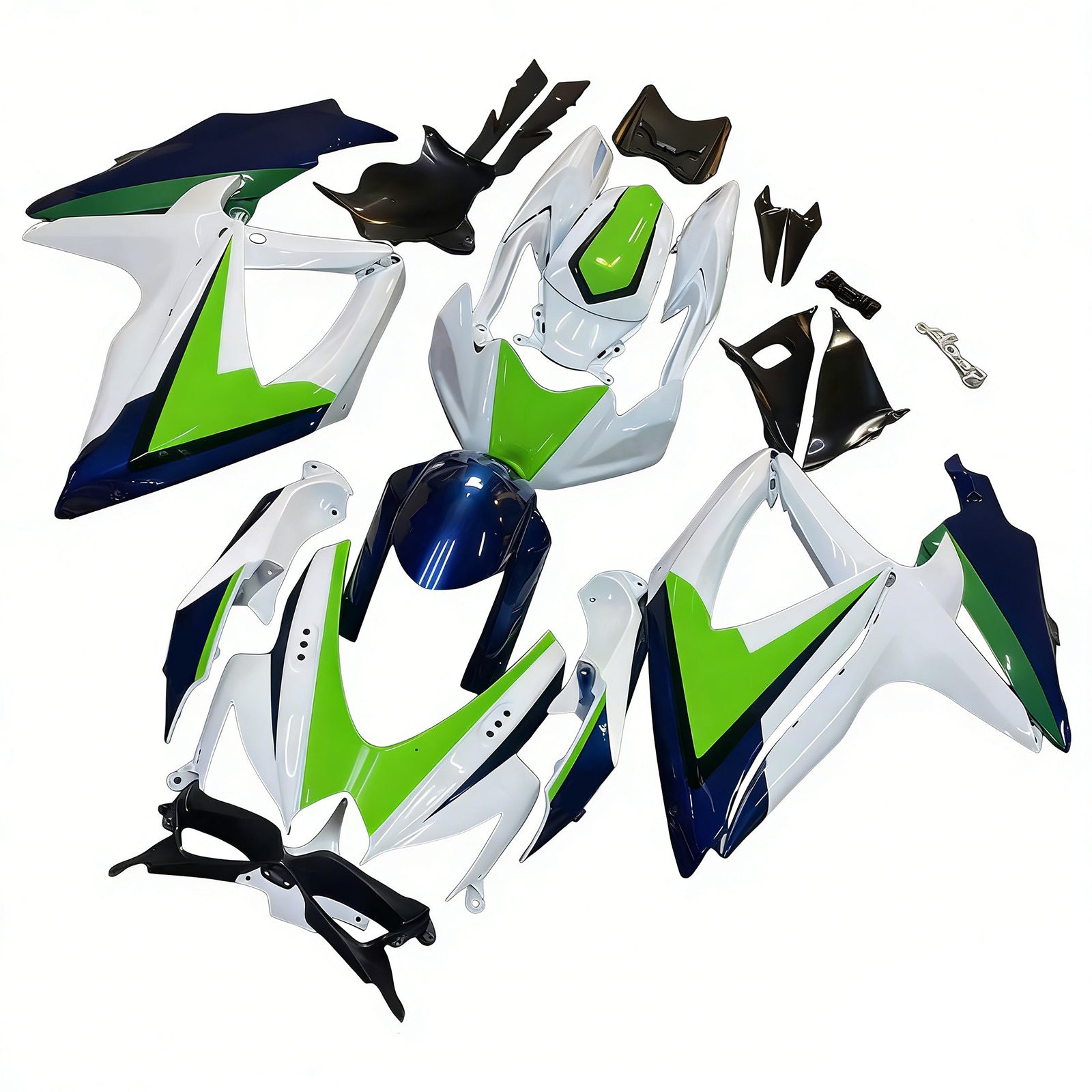 Kit de carénage par injection, carrosserie en plastique ABS, compatible avec Suzuki GSXR 600/750 2008-2009