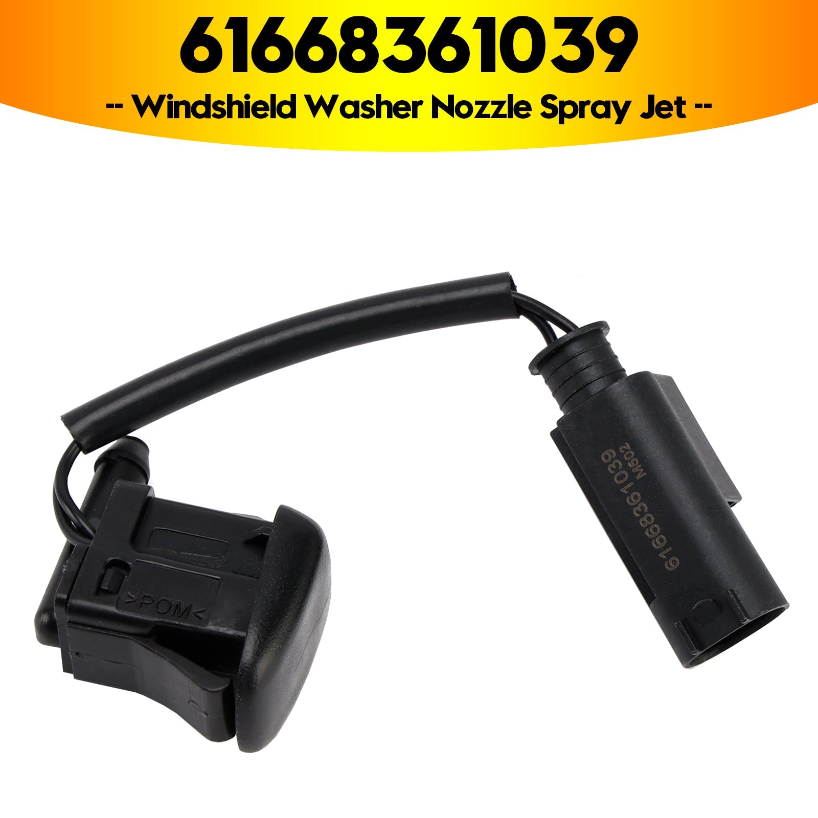 1996-2003 BMW 5 E39 525i 528i 530i 540i M5 Dysza spryskiwacza szyby przedniej Jet 61668361039