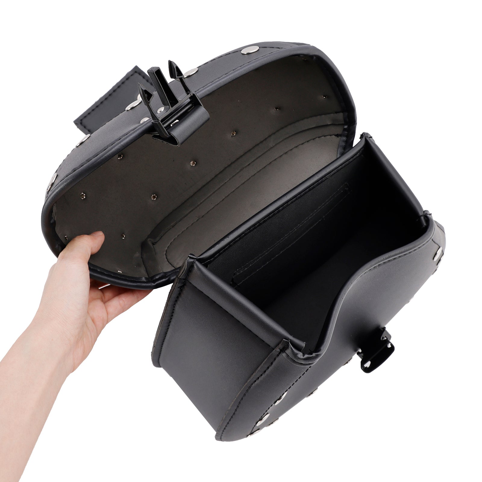 Bolso lateral universal PU 22 L para motocicleta
