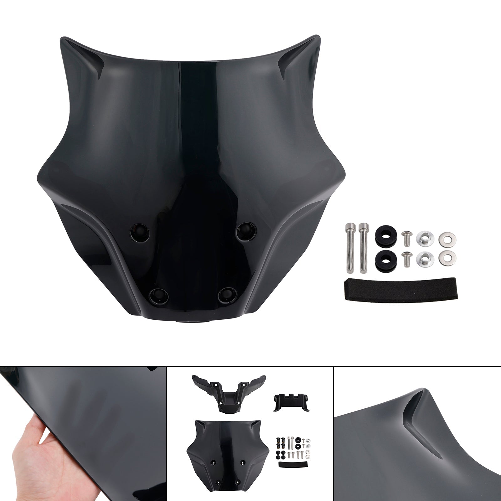 Vetrobransko steklo + podpora za Yamaha MT-09/SP 2024-2025