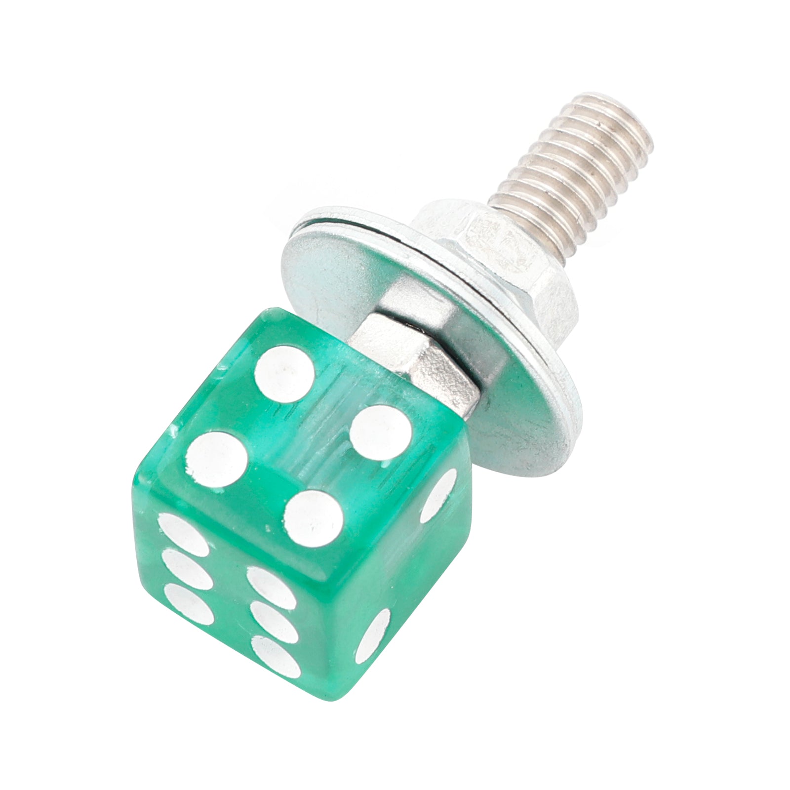 2x aangepast plastic dobbelstenen kentekenplaat voor groen plastic voor motorfietsbobbermotorfiets