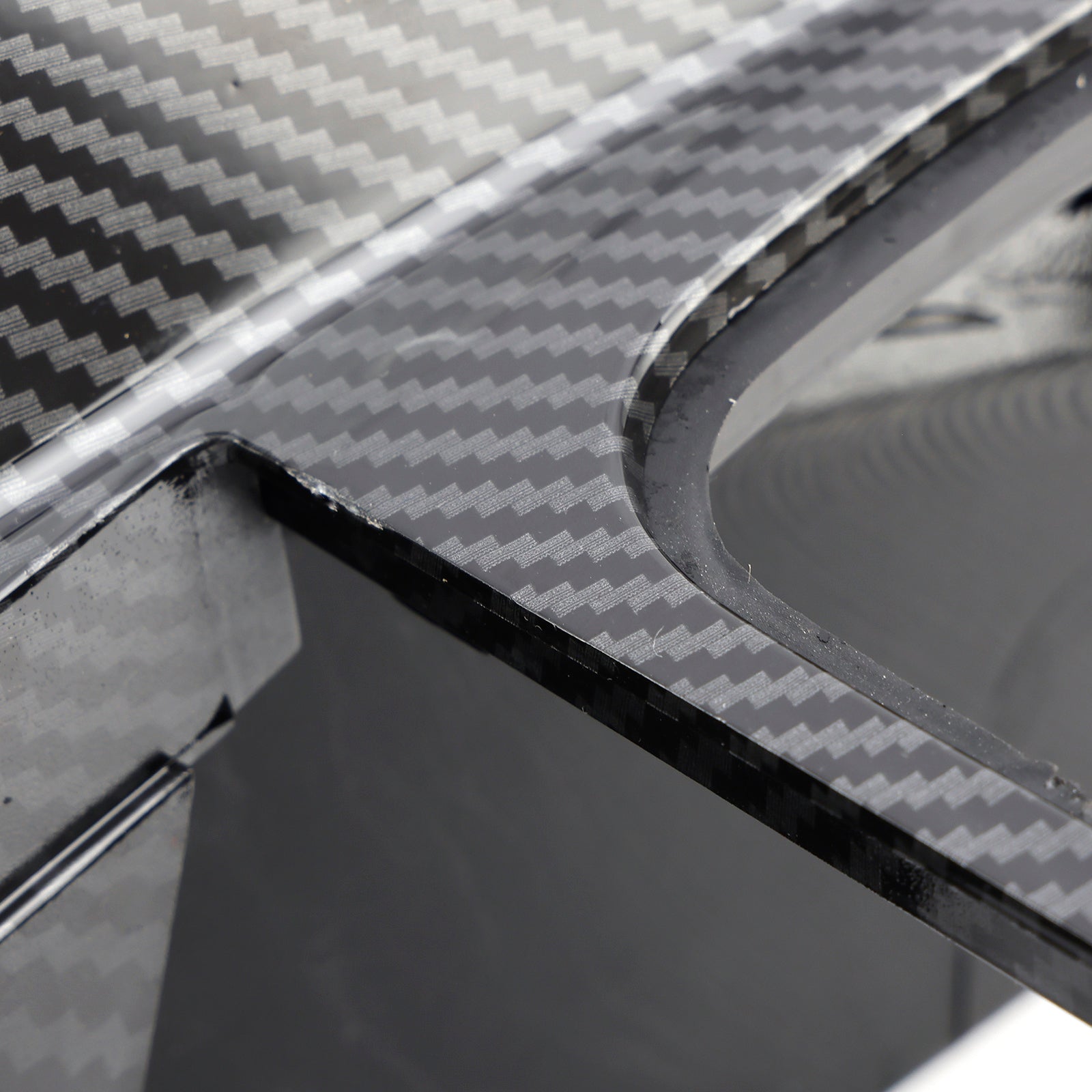 Garniture de console centrale de voiture VW Golf Jetta 1999-2005 1J1863201D motif fibre de carbone