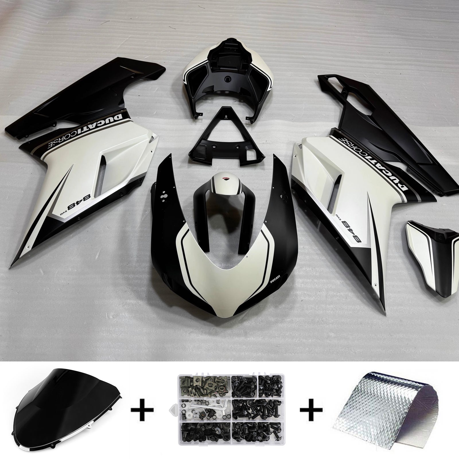 Kit de carénage ABS pour Ducati 1098 1198 848 2007-2011