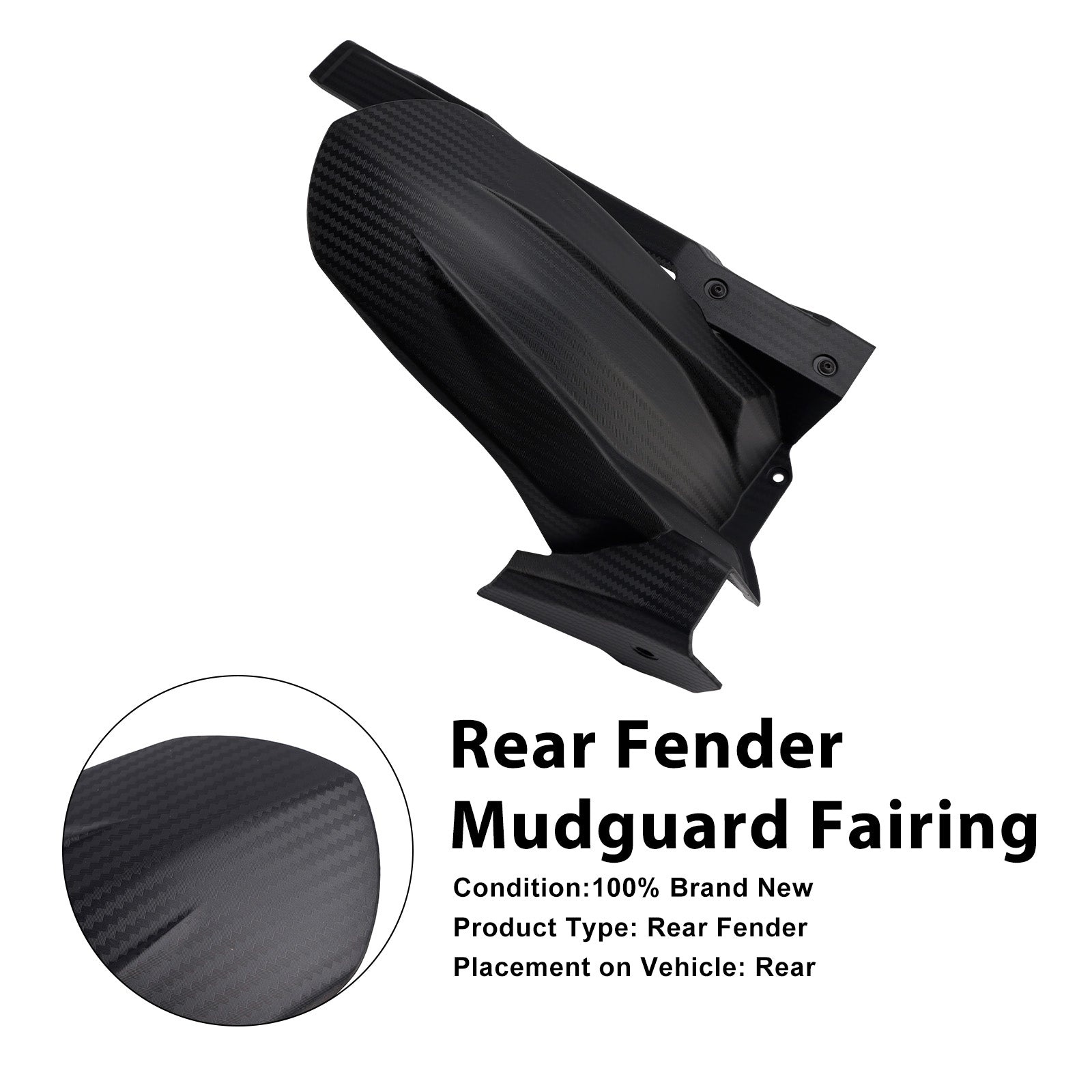 Carenado de guardabarros trasero para Kawasaki Ninja 400 Z400 Ninja 500 Z500 2018+