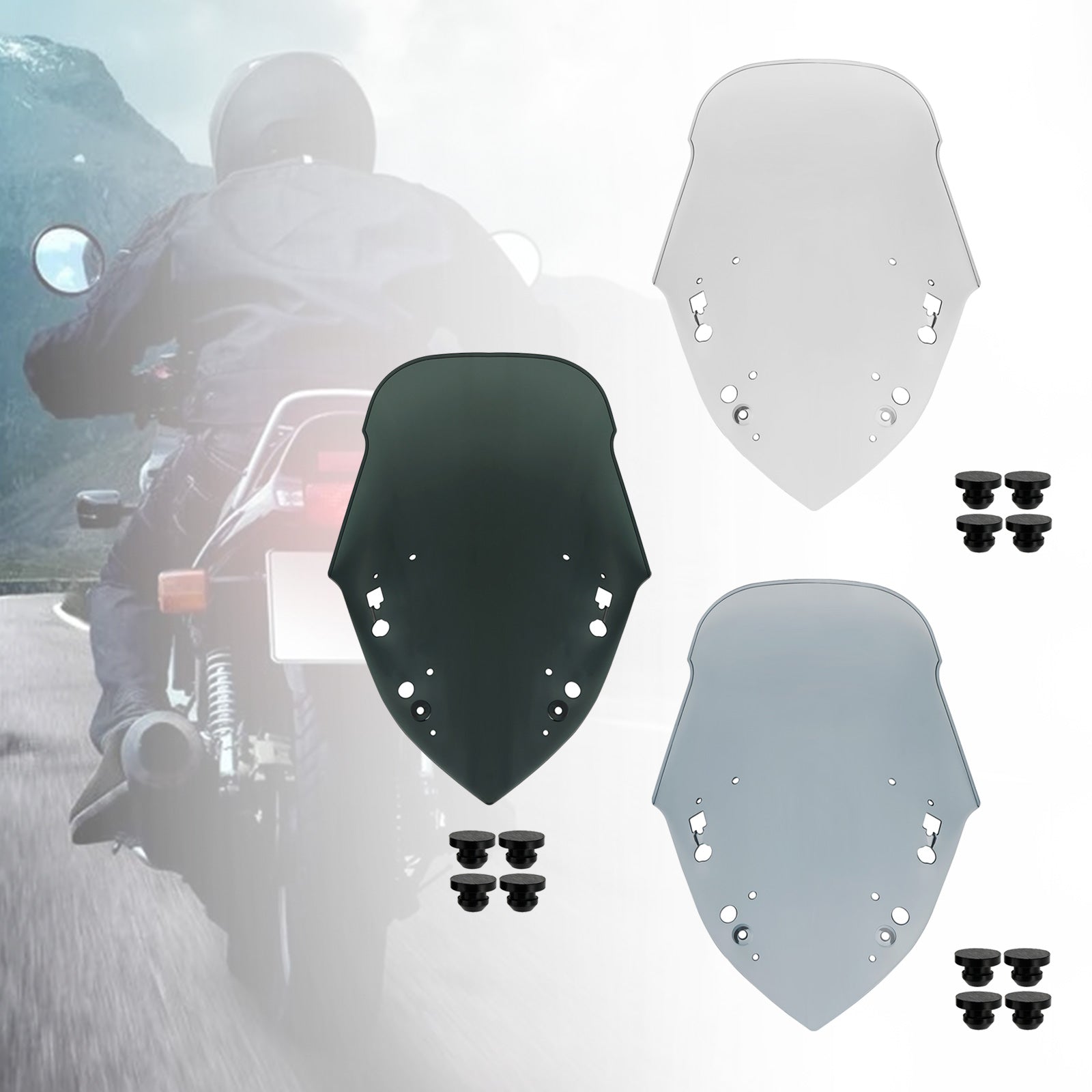 ABS Plastic Zapisz przednią szybę dla Yamaha X-Max 300 2017-2022