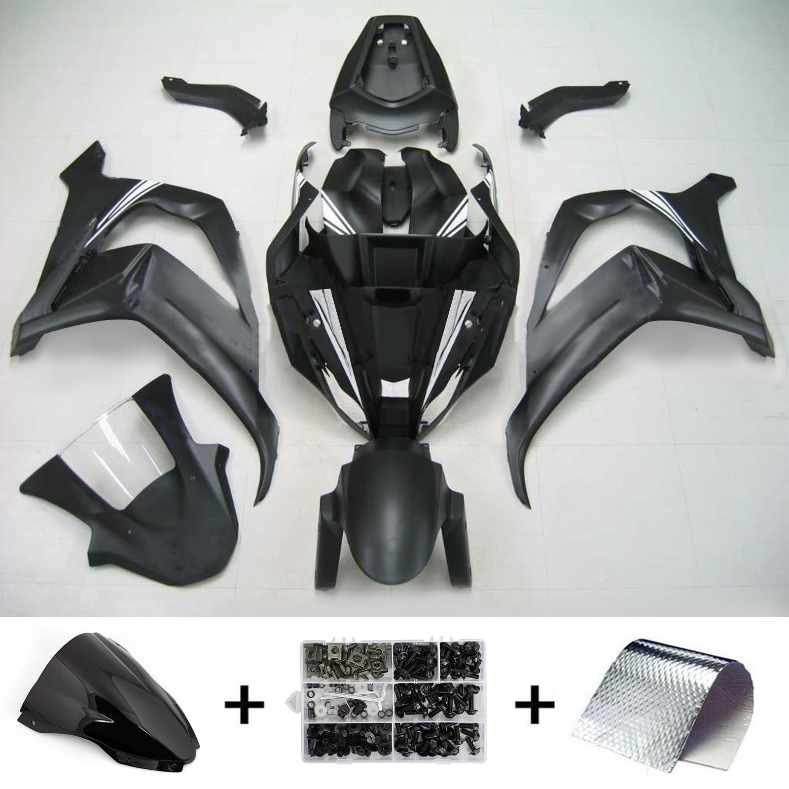 Kit de carénage injecté en plastique ABS pour Kawasaki ZX10R 2016-2020