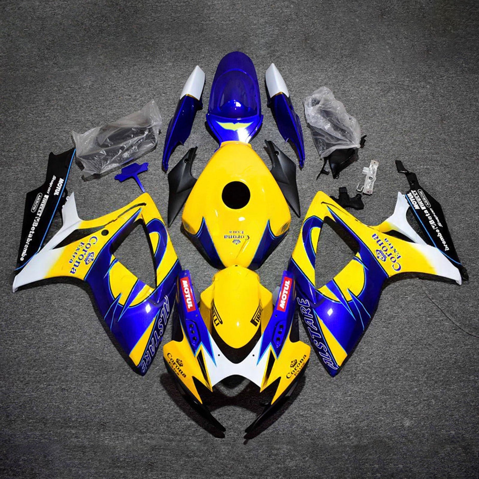 Komplet oklepa z vbrizgano ABS plastiko za Suzuki GSXR 600/750 2006-2007 K6