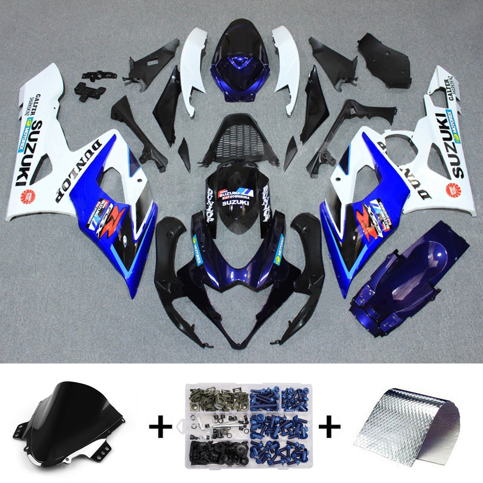 Kit de carénage injecté en plastique ABS pour Suzuki GSXR1000 2005-2006 K5