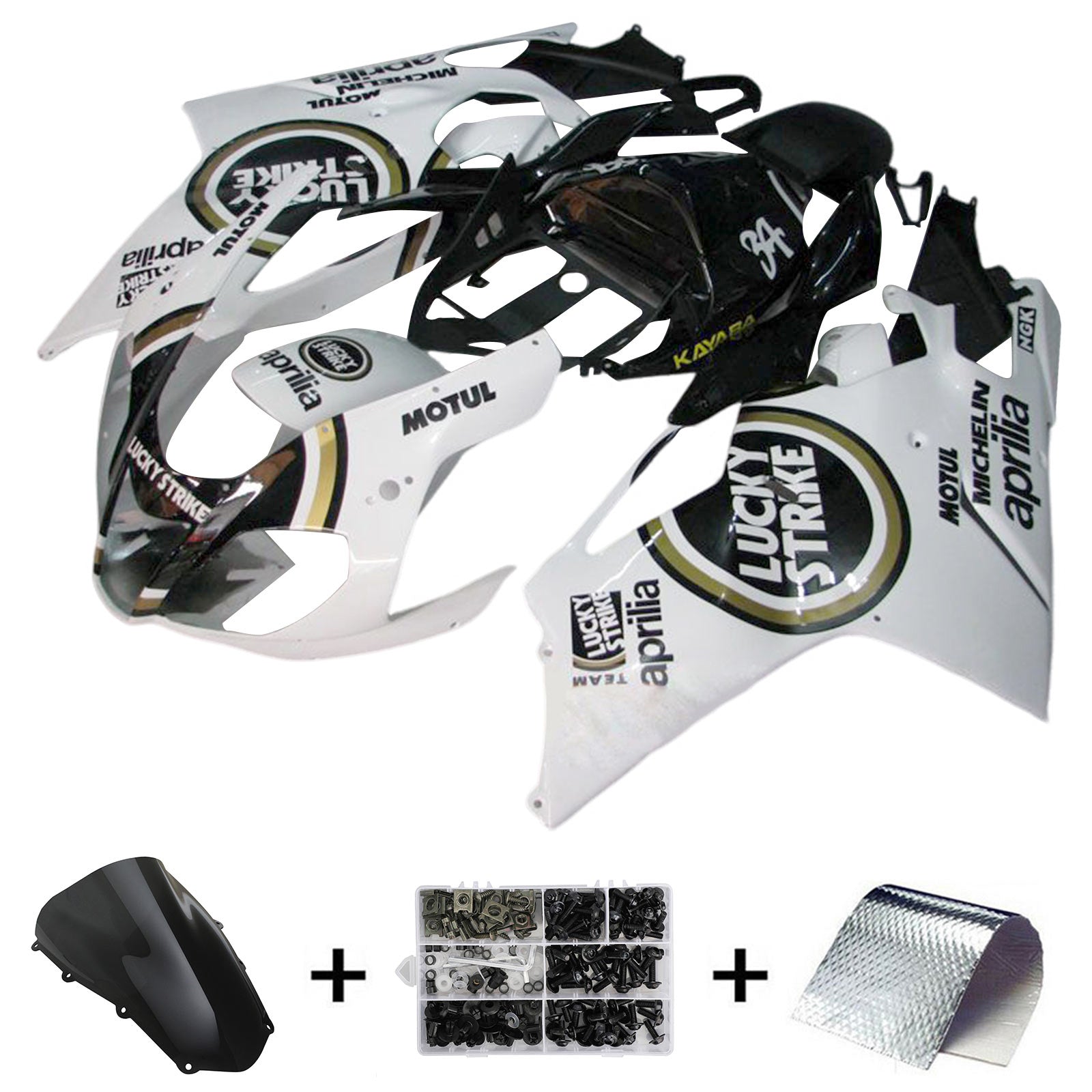 Amotopart Aprilia RSV1000 2003-2006 kunststof kuipwerkset