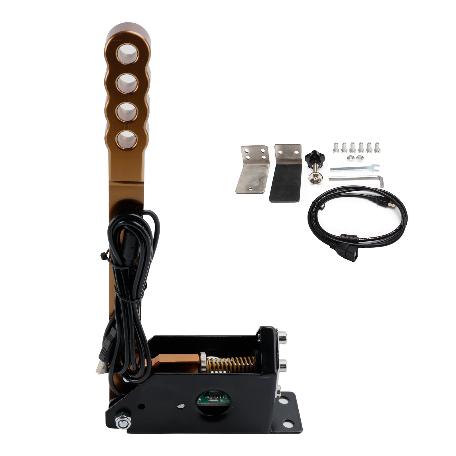 14 -bittinen kilpa -käsijarru USB SIM -PC: lle, jossa on omaisuuspihdit G27/G29/T300/T500