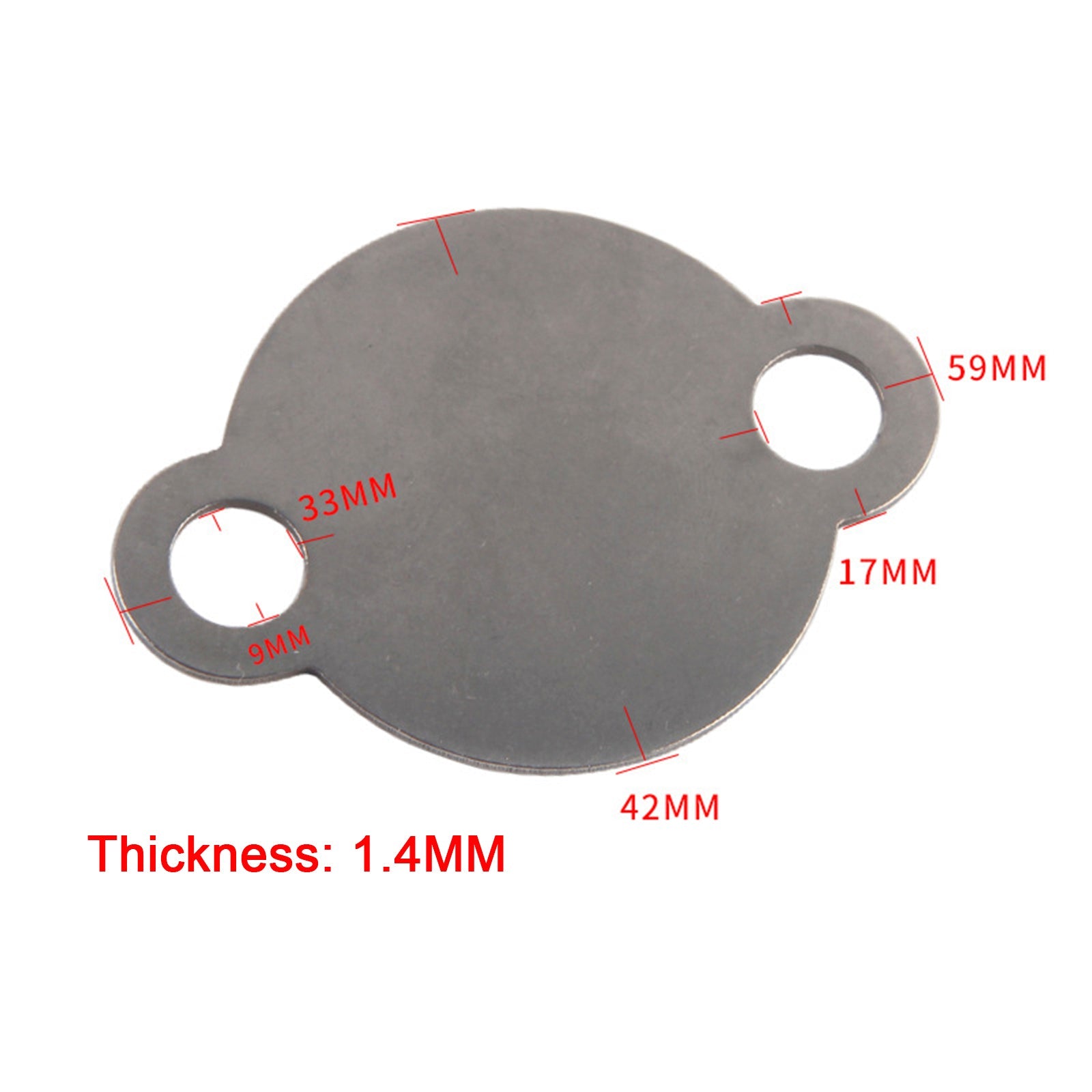 2 plaques d'obturation de vanne EGR pour moteur Volkswagen Transport T5 2.0 BiTDI CFCA