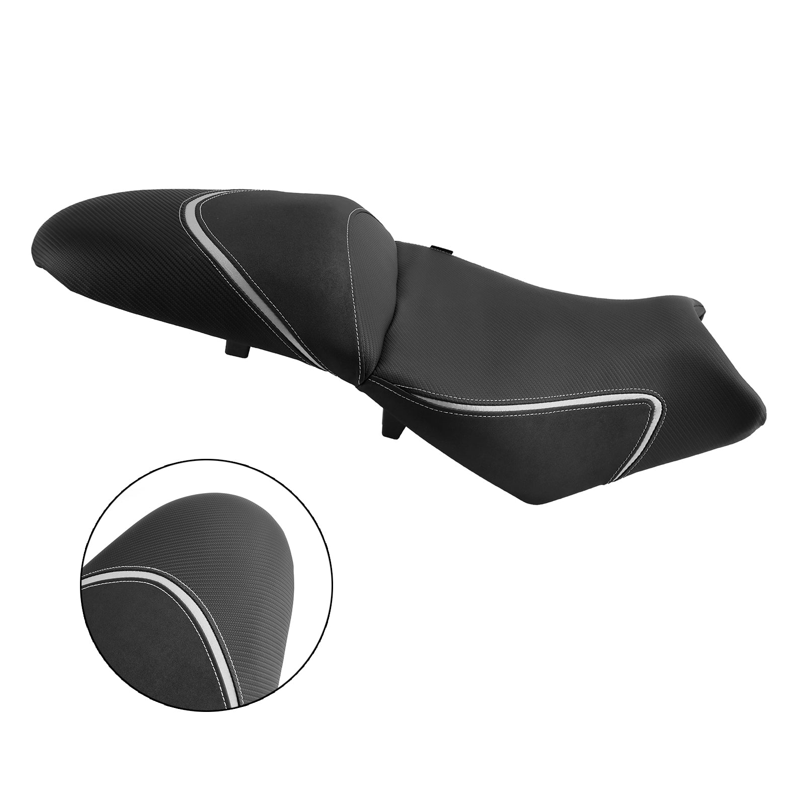Selle pilote et passager complète grise pour Kawasaki Versys 650 2022-2024