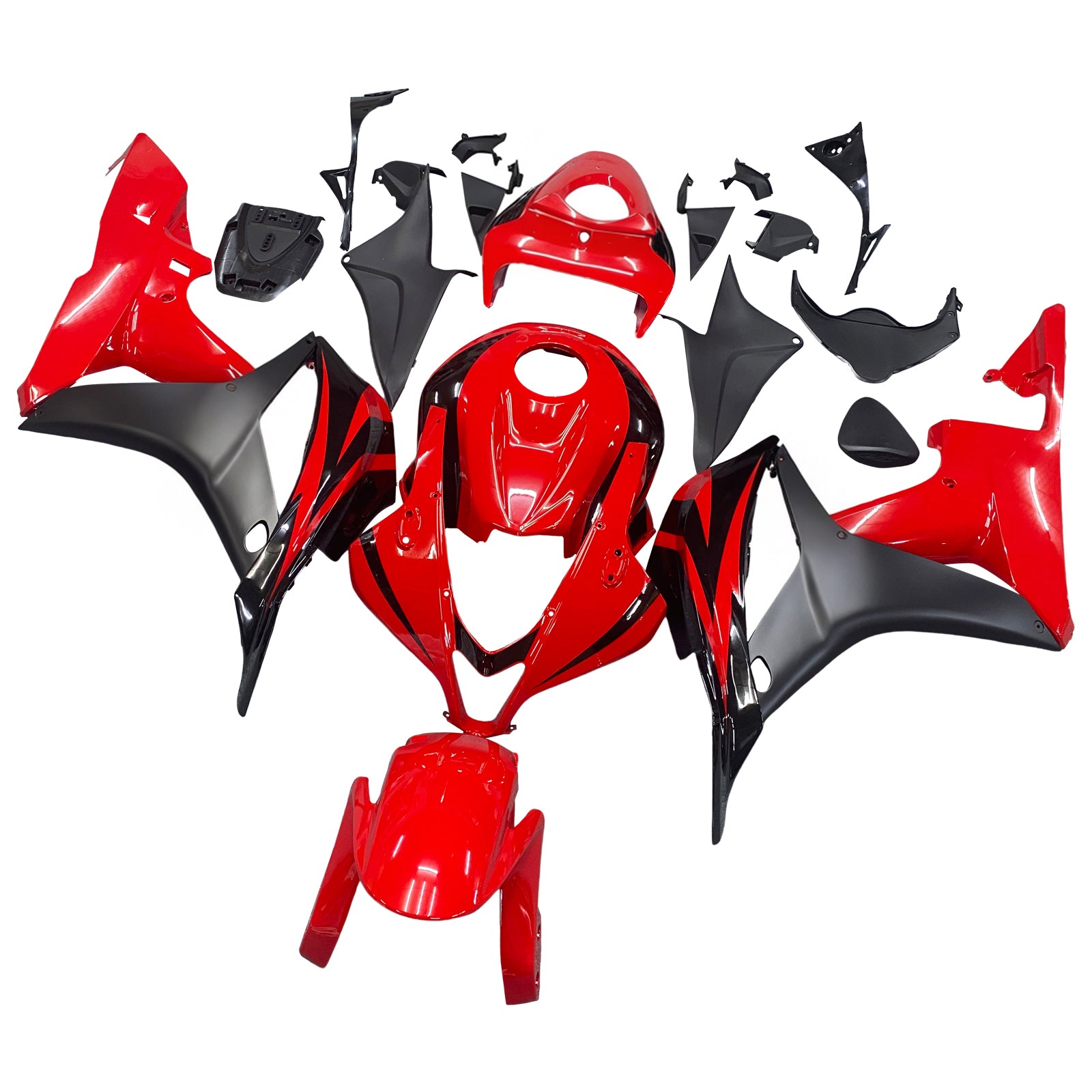 Kit de carénage en plastique ABS rouge pour Honda CBR600RR 2007-2008