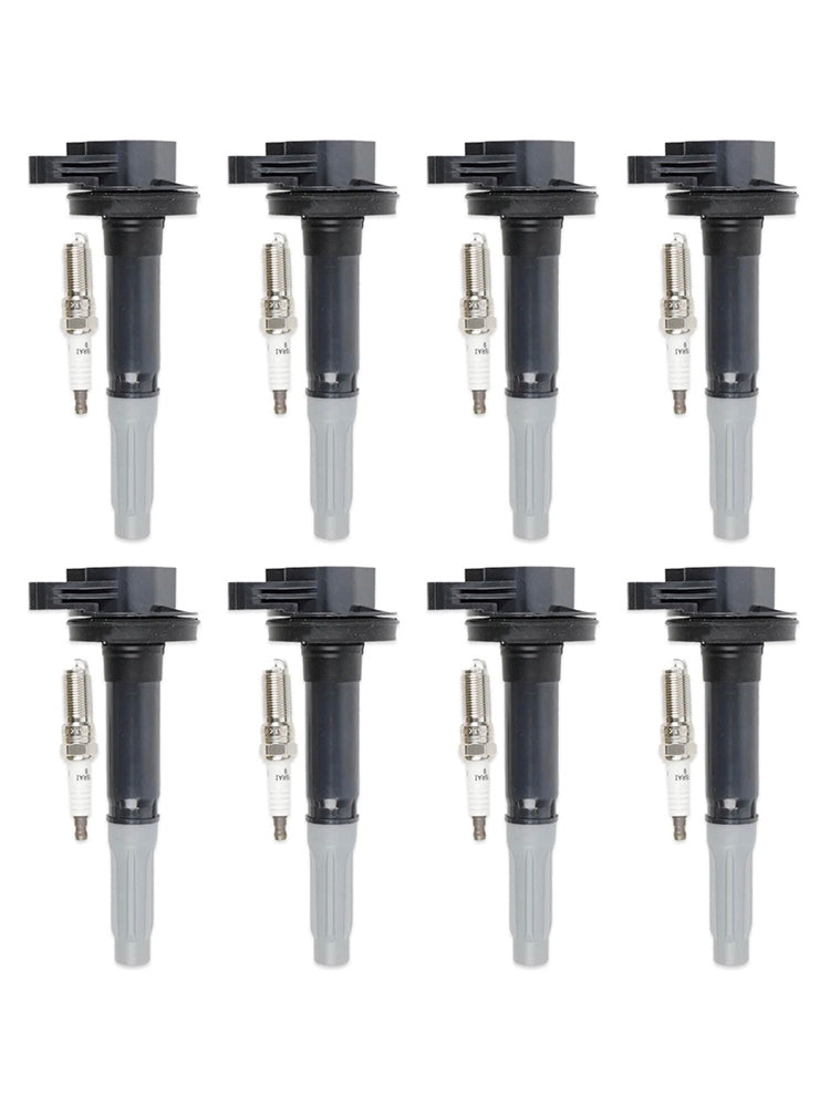 8 bobinas de encendido + 8 bujías de iridio UF824 para Ford F-150 Mustang 16-17 5.0L