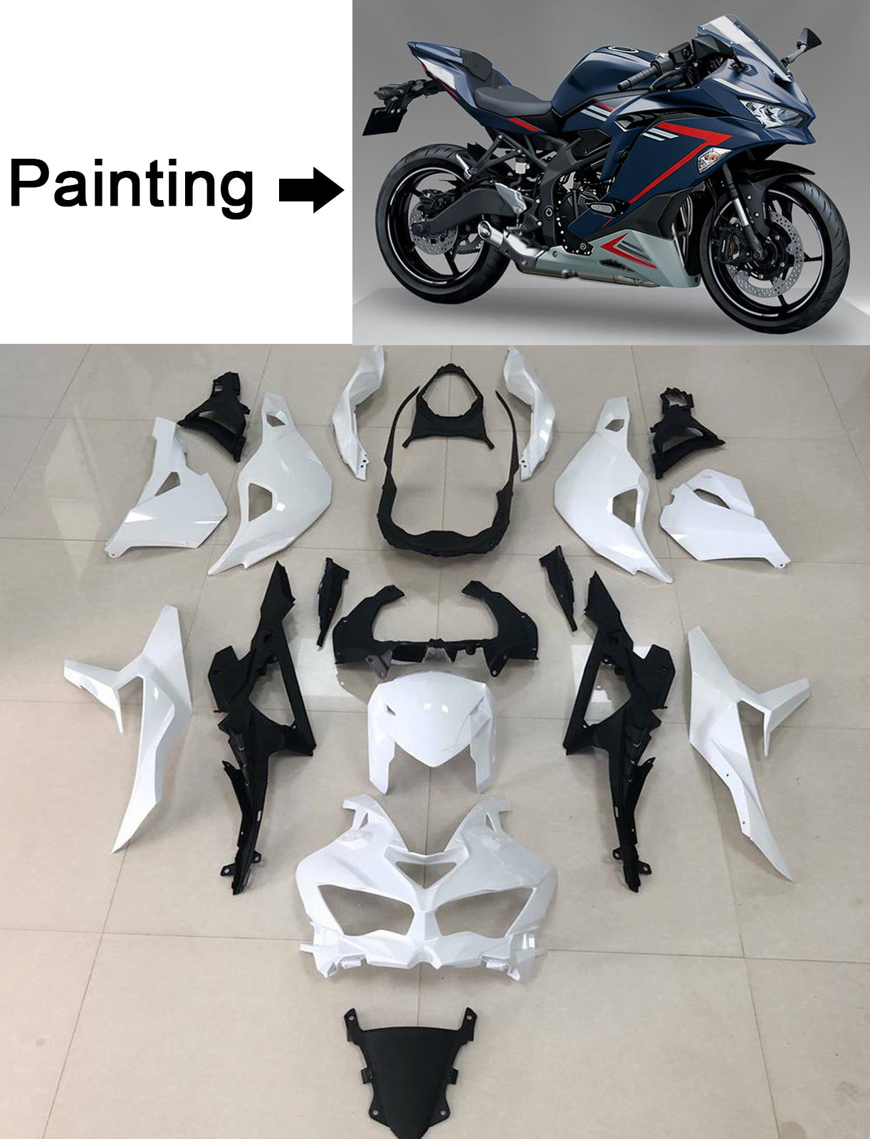 Injection carénage kit carrosserie ABS fit pour Kawasaki Ninja ZX-25R 2019-2026