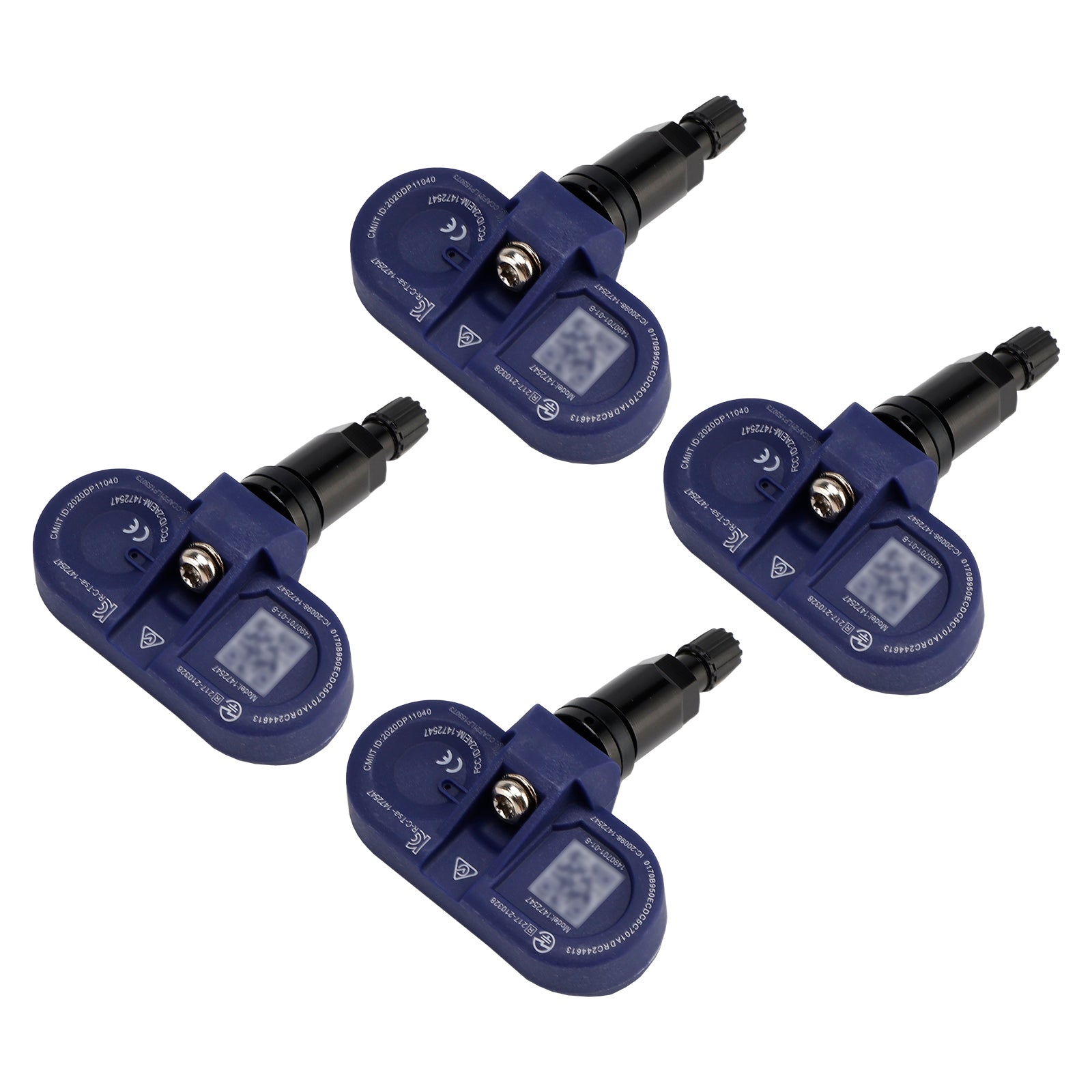 TPMS Bluetooth Sensore di pressione dei pneumatici a 4 pezzi per Tesla Modello 3/S/X/Y 2021-2024