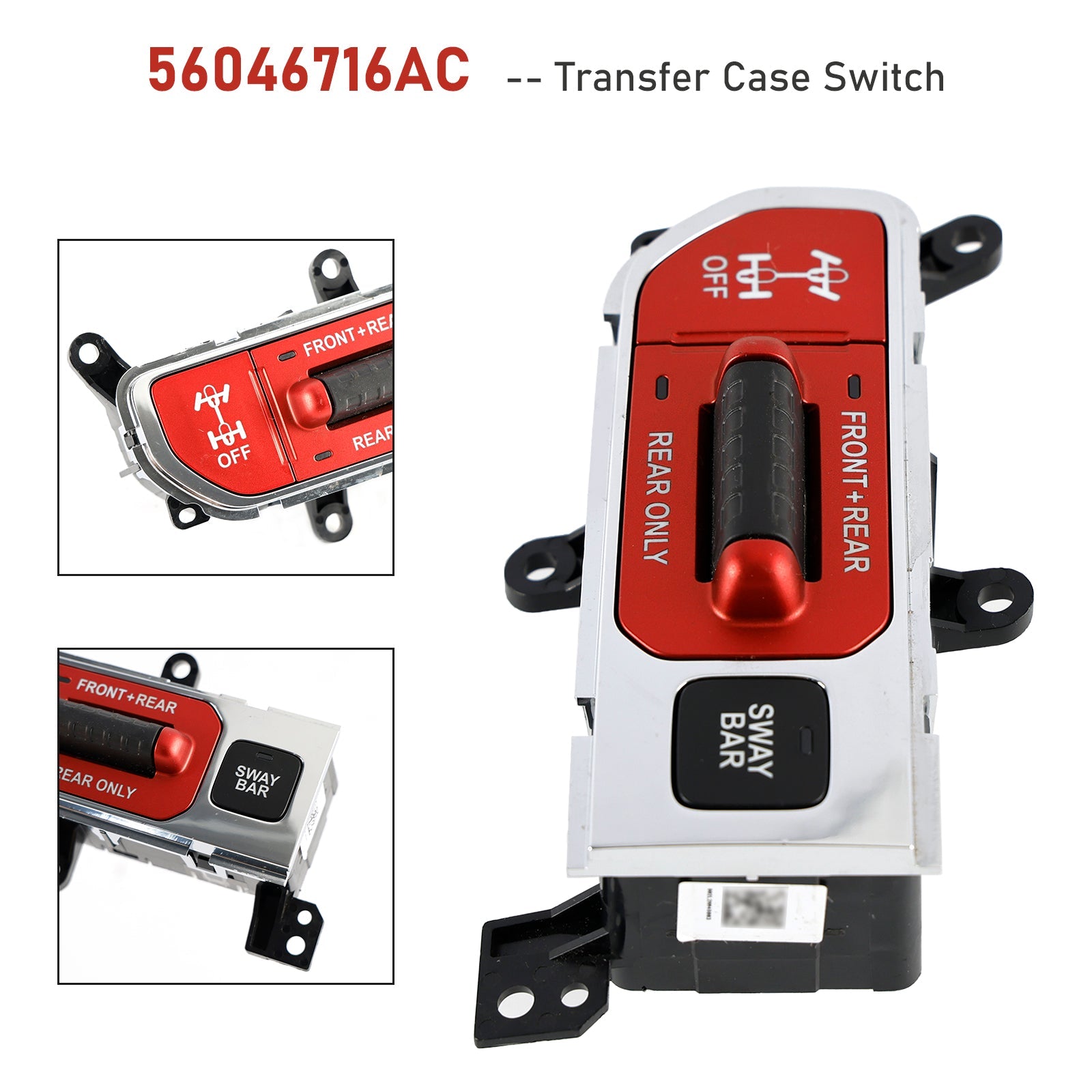 Interruptor de caja de transferencia todoterreno Jeep Wrangler JL 2018-2023 56046716AC