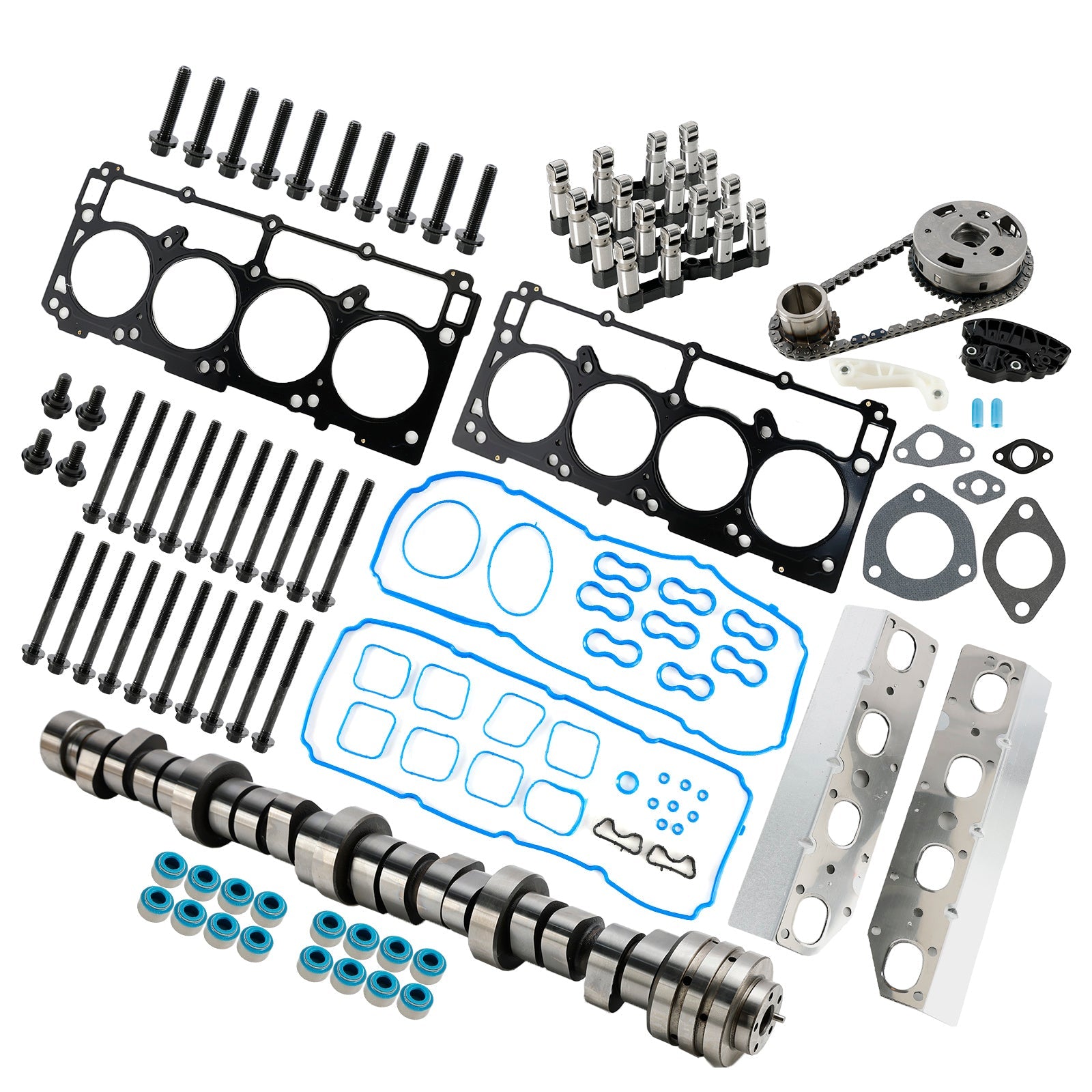 Kit de elevación MDS para Chrysler Aspen 2009 5.7L V8 Kit de cadena de distribución de motor Kit de árbol de levas 53022263AF