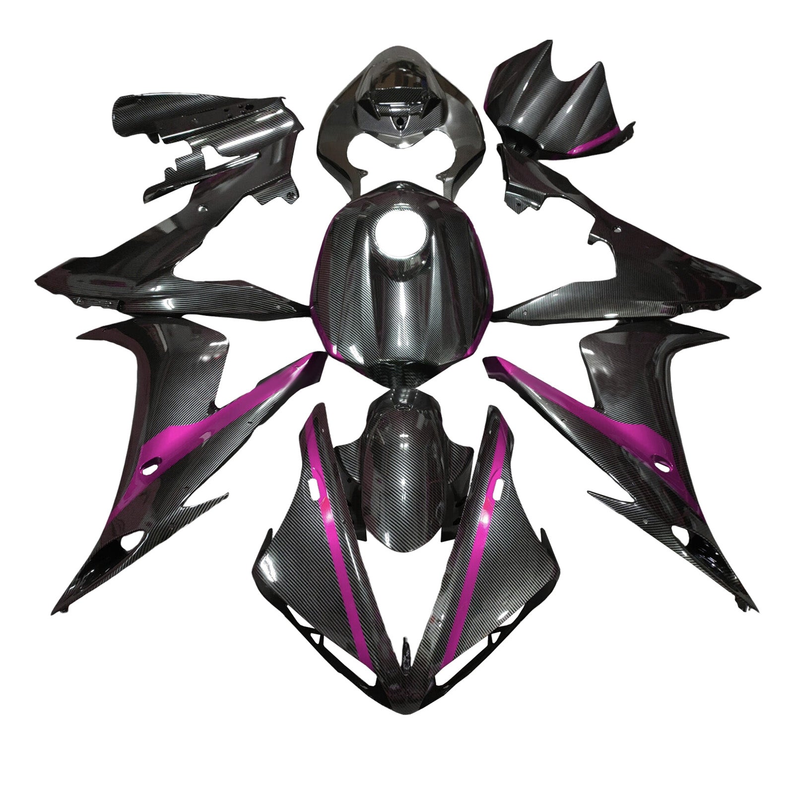 Kit carenatura iniettata in plastica ABS per Yamaha YZFR1 YZF-R1 2004-2006