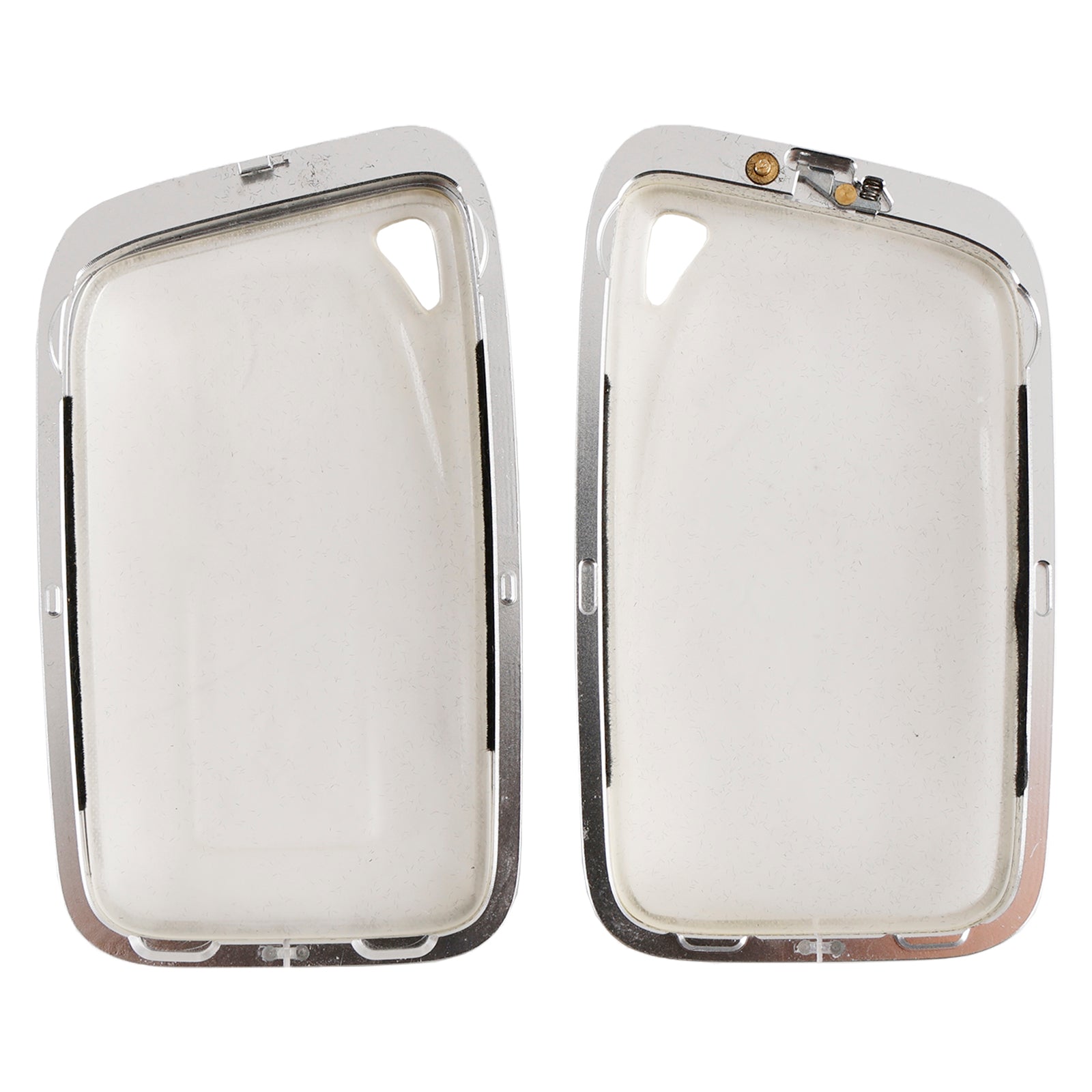 Beschermschaal van legering&Zachte TPU aluminium autosleutelhoes voor Lexus IS GS ES RX grijs