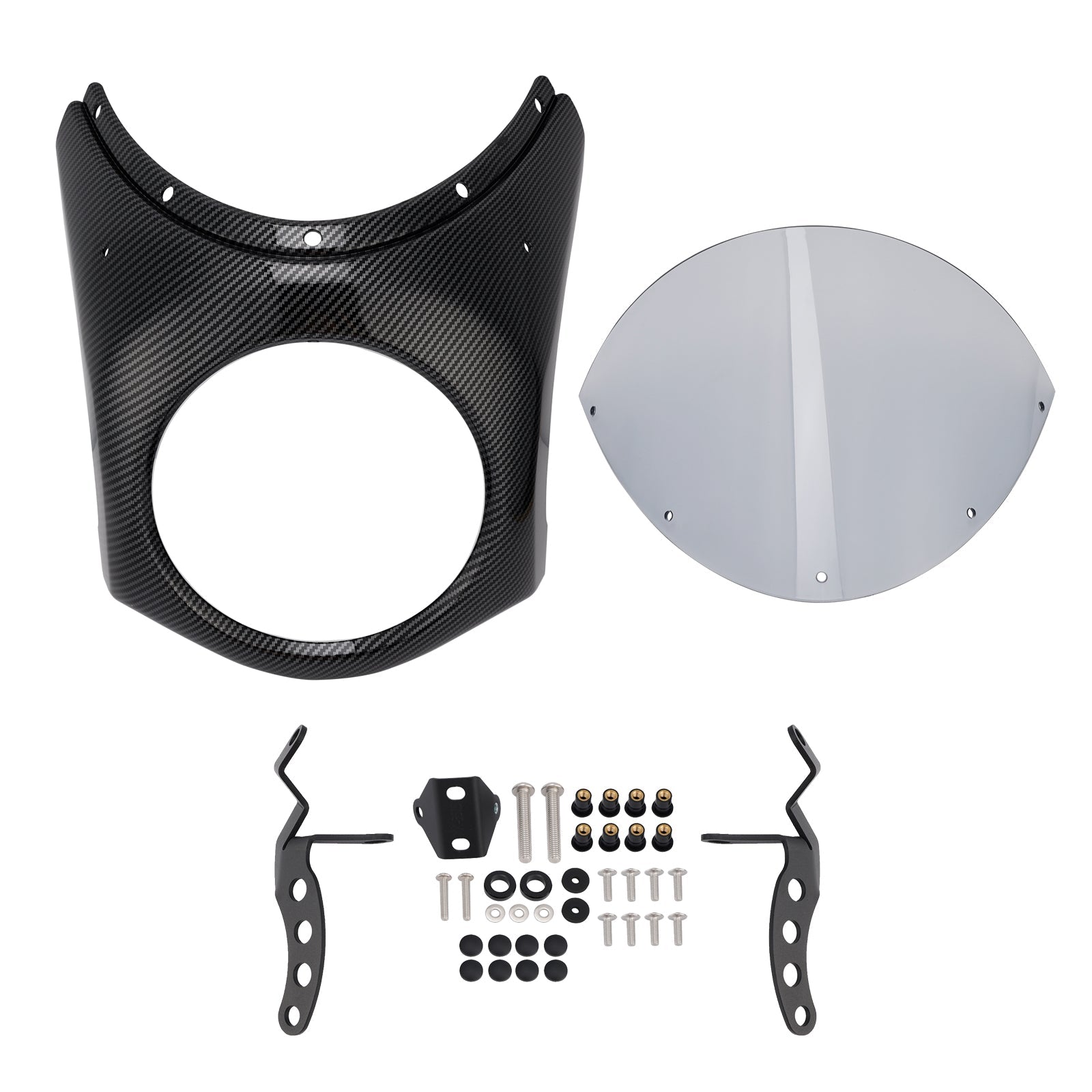 Fiera del parabrezza del faro per eliminatori Kawasaki 500 2024-2025