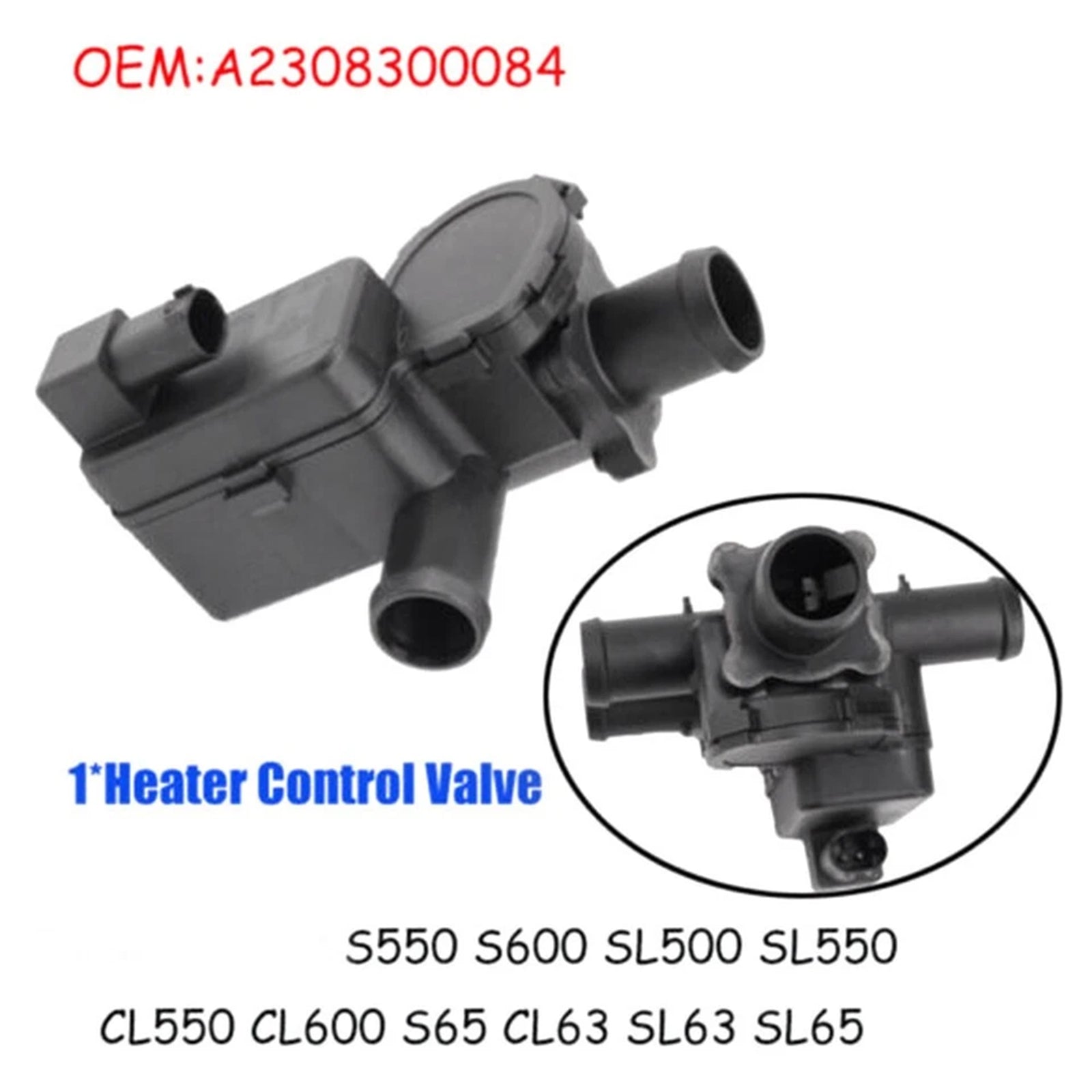 A2308300084 Verwarmingsregelklep voor Mercedes-Benz S560 S550 S350 2003-2012