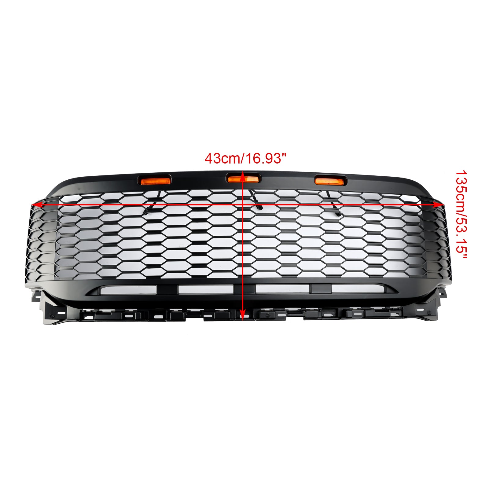 Rejilla de parachoques delantero ABS de repuesto para Ford F150 2021-2023 Raptor con LED