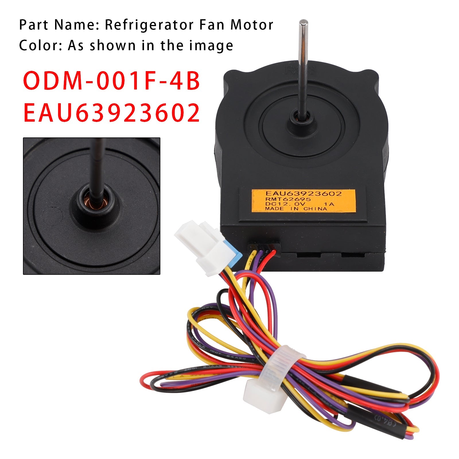 Moteur de ventilateur de condenseur de réfrigérateur LG EAU63923602 DC 12 V