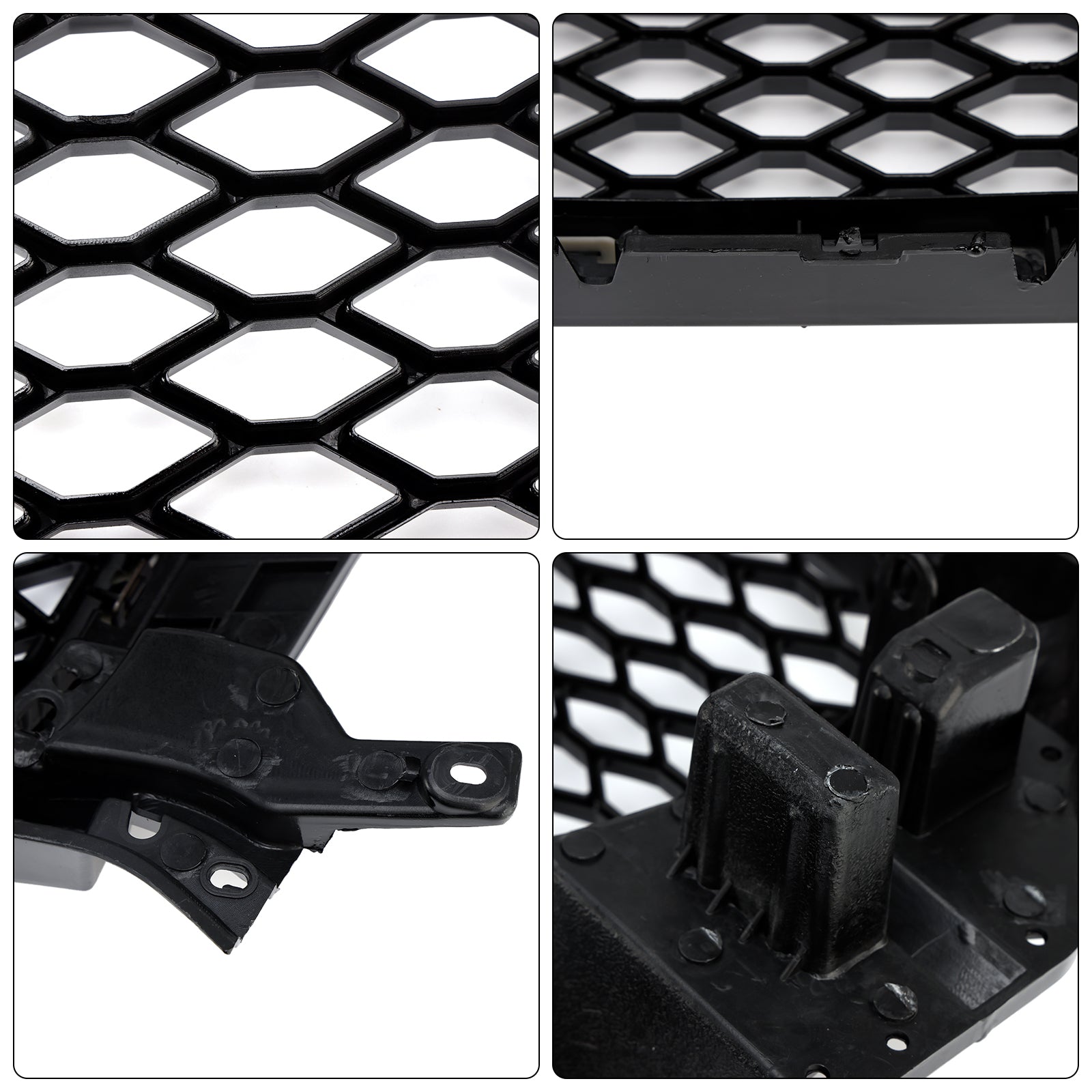 RSQ3 Style Front Honeycomb Mesh Grille Pour Audi Q3 2011-2015 Gloss Black
