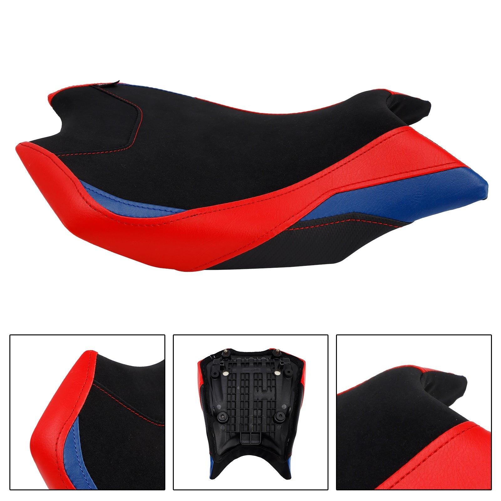 Coussin inférieur de siège conducteur Raider noir pour Honda CBR250RR (2017-2025).