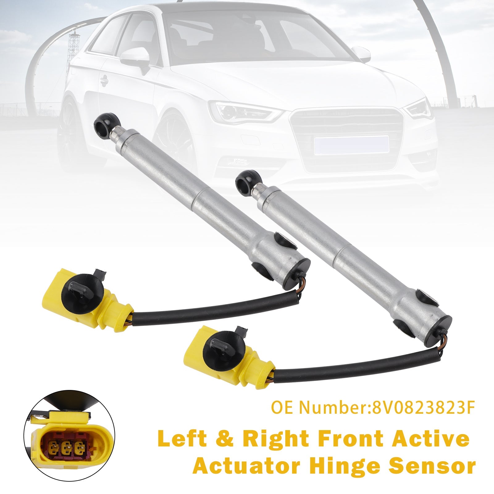 Links en rechts actieve actuator scharniersensor 8V0823823F voor Audi A3 2013-2016