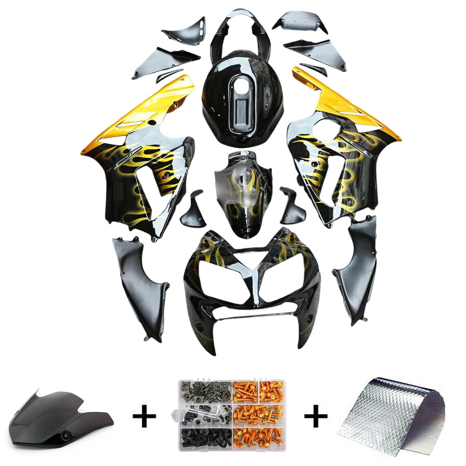 2002-2005 KAWASAKI ZX12R KIT Injekcije Carrosserie ABS