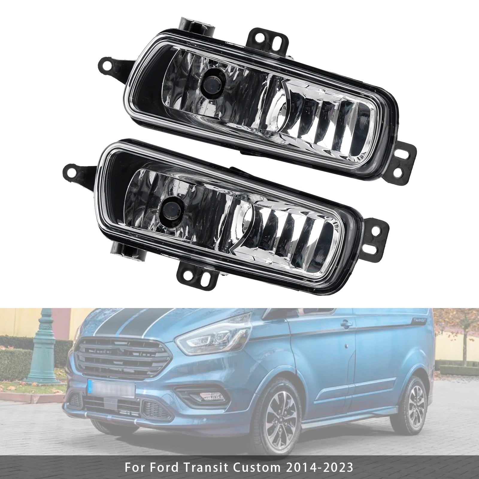Par sprednjih meglenkov z žarnicami za Ford Transit Custom 2014-2023