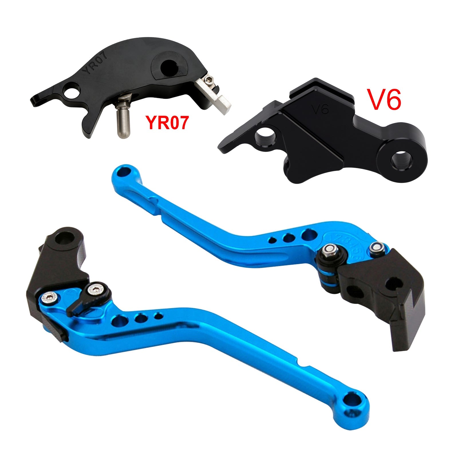 Levier de frein et d'embrayage long compatible avec YAMAHA XSR900 XSR900GP MT-09 MT-09SP 2024-2025