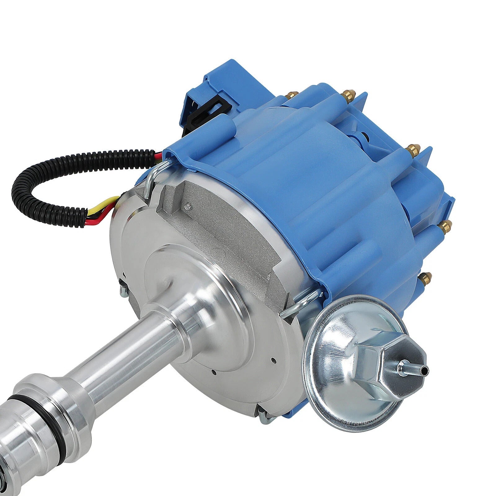 Distributore di'Bobina di accensione con tappo blu per motore Ford Windsor 221 260 289 302 V8 con bobina da 65 000 giri/min 1030213