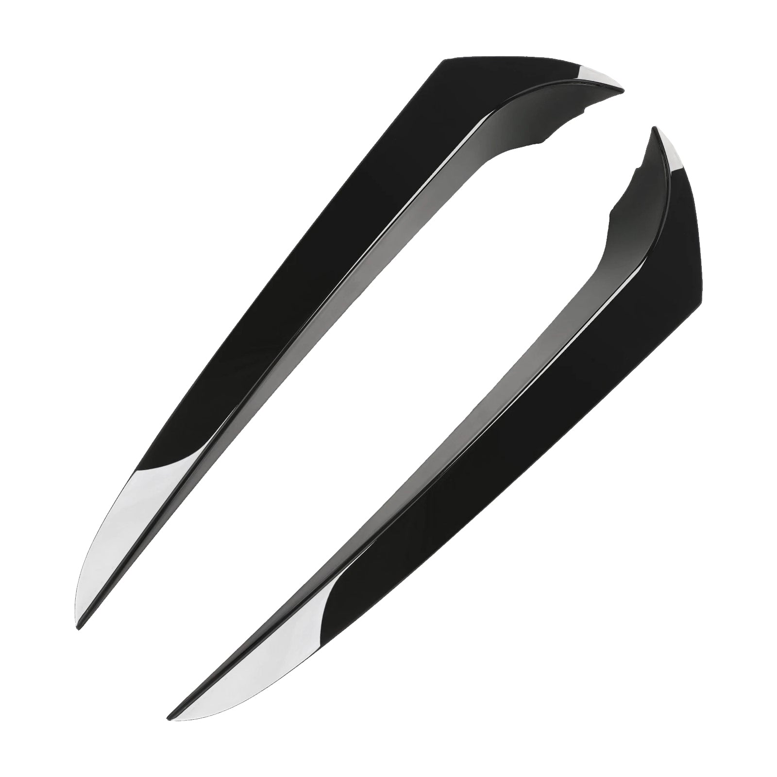 Paire de becquets latéraux de lunette arrière noir brillant pour BMW X3 F25 2011-2017