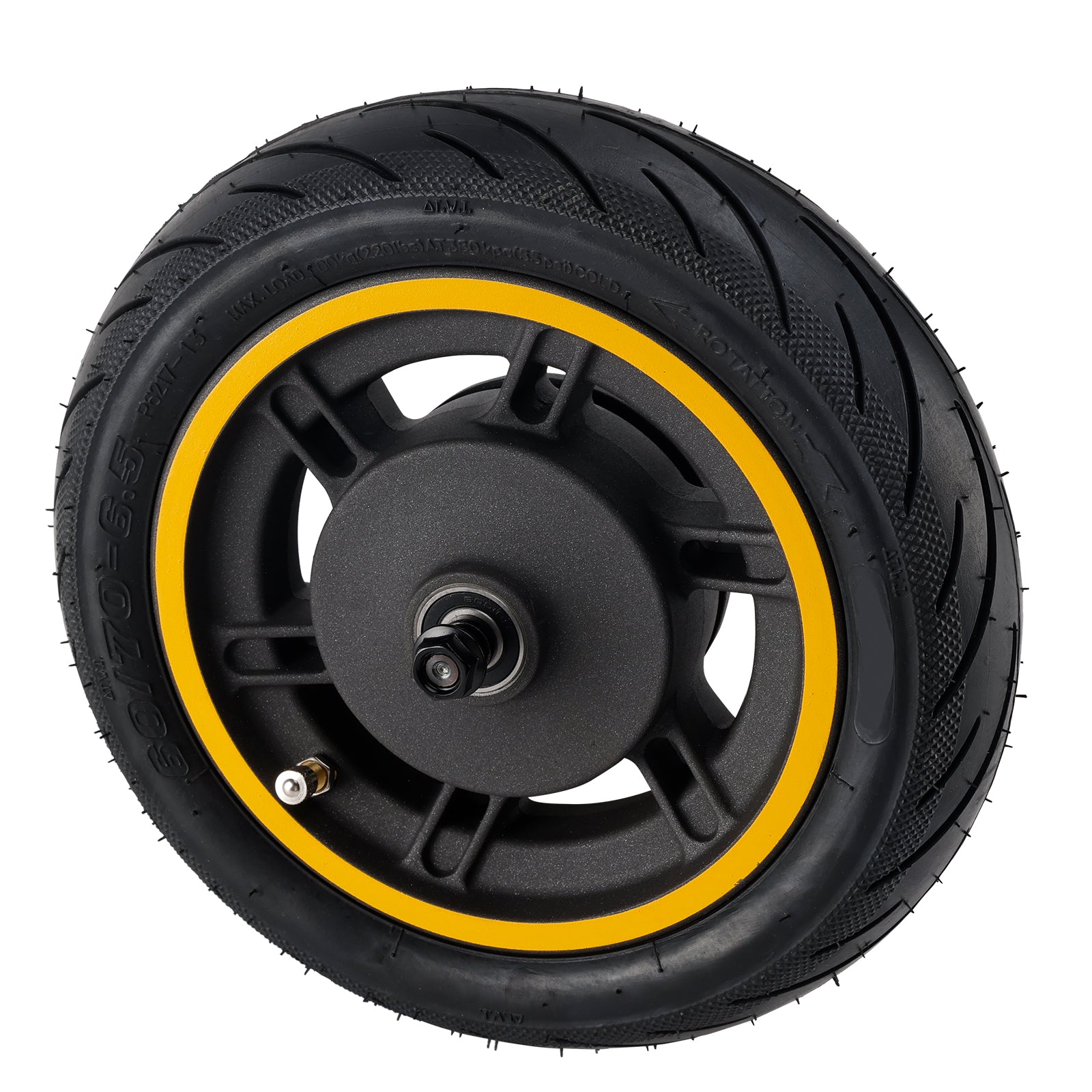 Roue Avant avec Pneu Solide 10 Pouces (60/70-6.5) pour Trottinette Ninebot Max G30 | Cadre Aluminium