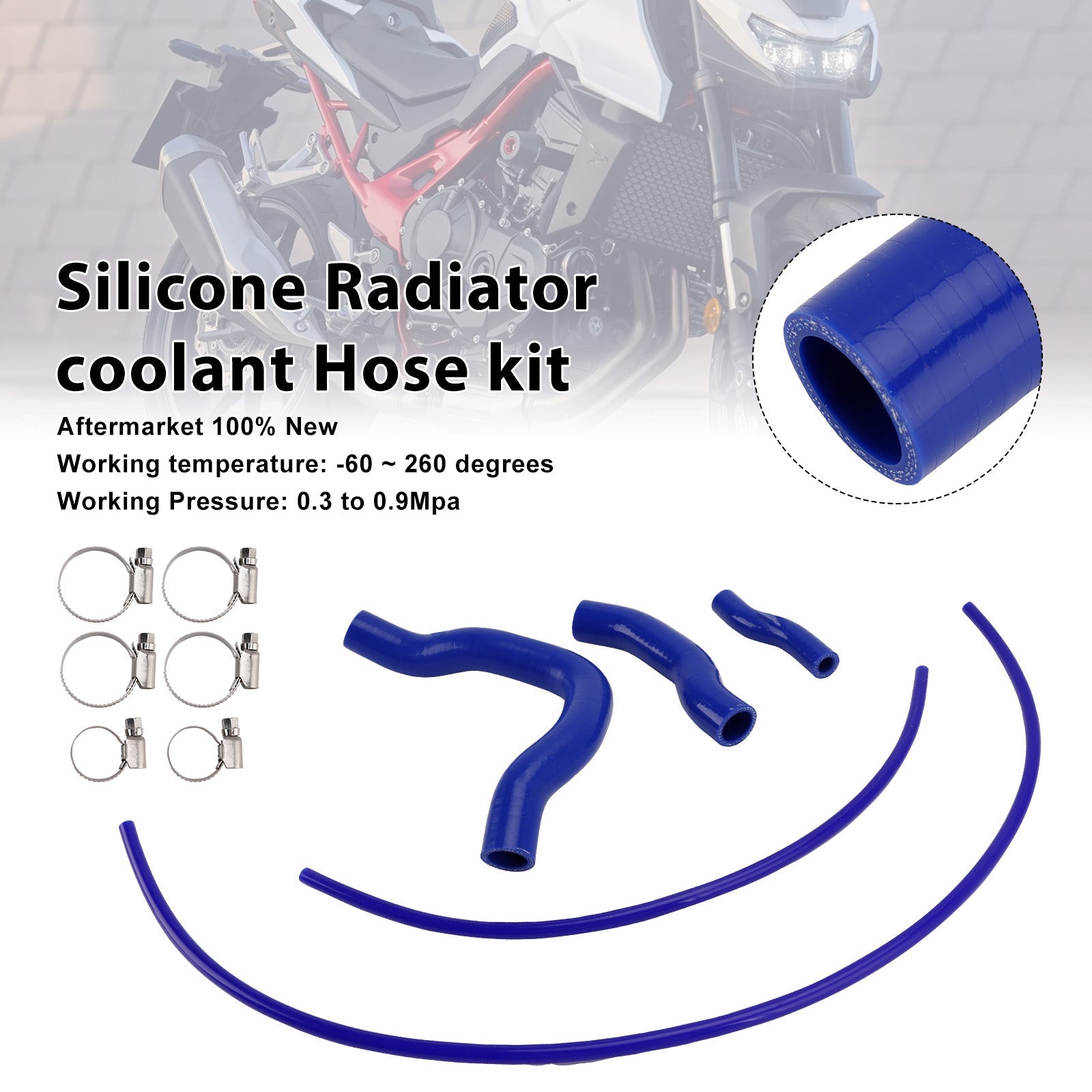 Silikonowy wąż chłodzący do chłodnicy Honda CB750 Hornet (2023-2025)