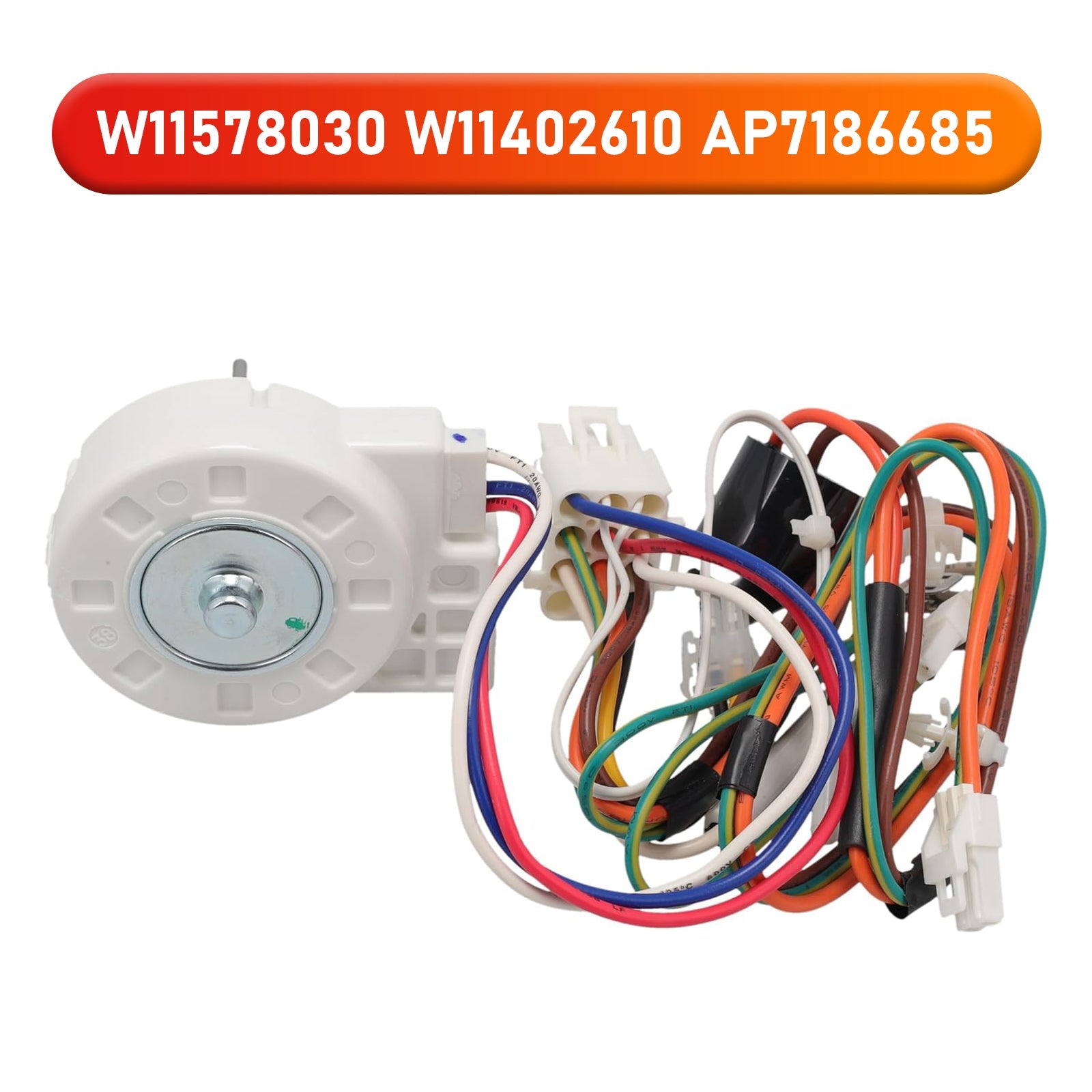 Verdamperventilatormotor van koelkast/vriezer W11578030, vervangt W11402610 AP7186685
