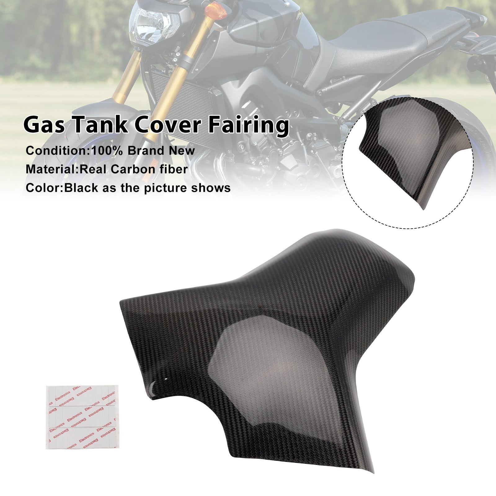 Originele koolstofvezel tankkuip voor Yamaha MT-09 FZ09 (2014-2020)