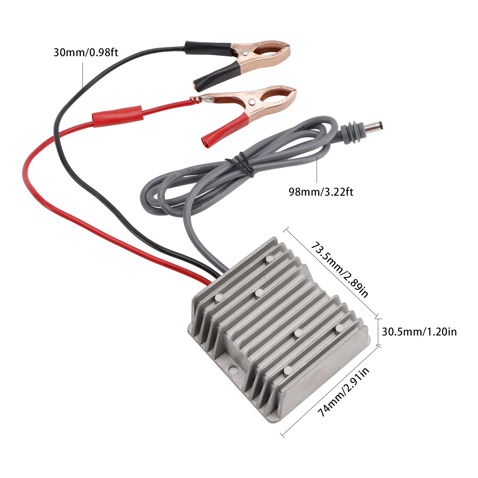 Mini-spanningsboostconverter, 12V/24V naar 57V DC-voedingskabel, 4,5A, 256W