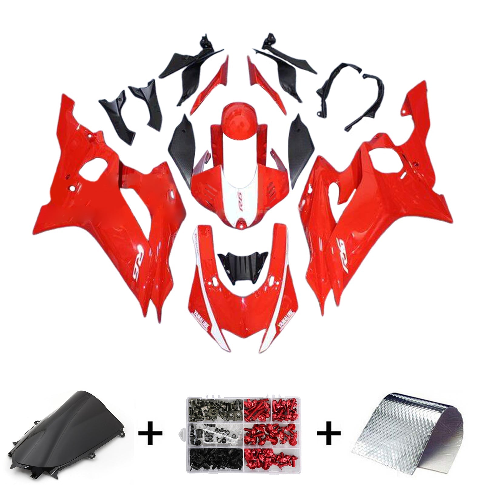 Injectiekuipset Yamaha YZF-R6 2017-2023 ABS kunststof carrosserie