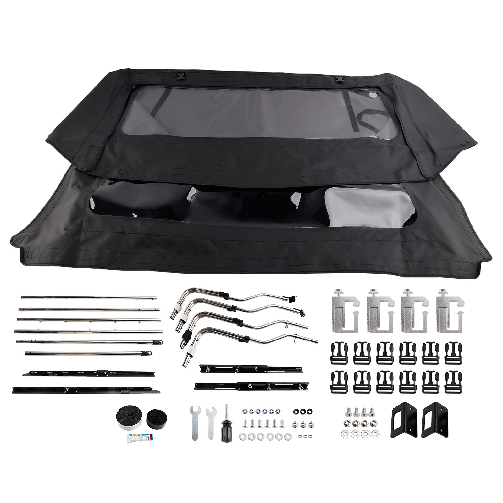 Tetto di camion flessibile da 5 pollici per Toyota Tacoma 4 porte 2016-2023