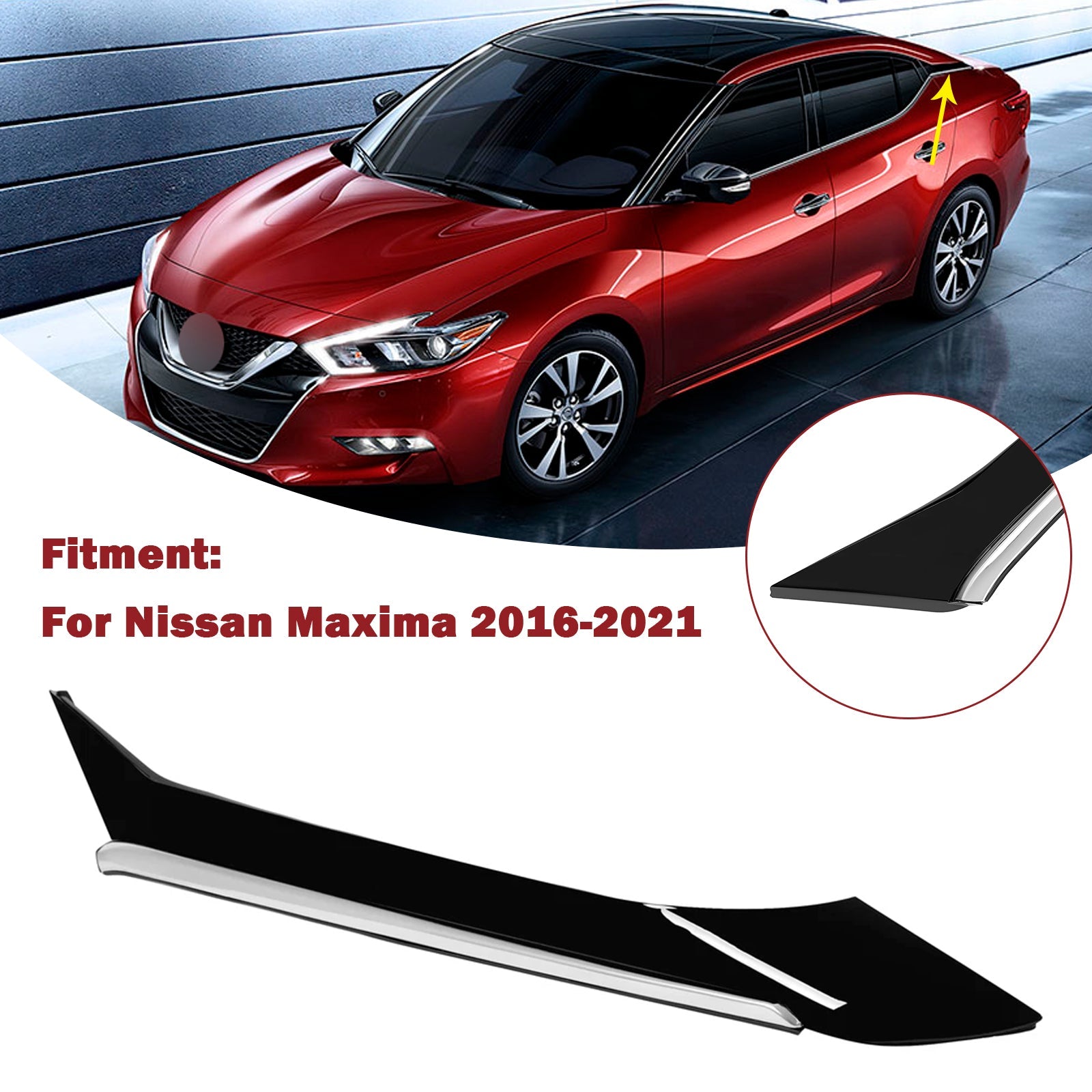 Sierlijst linksachter voor Nissan Maxima 2016-2021, onderdeelnummer 78873-9DJ1A