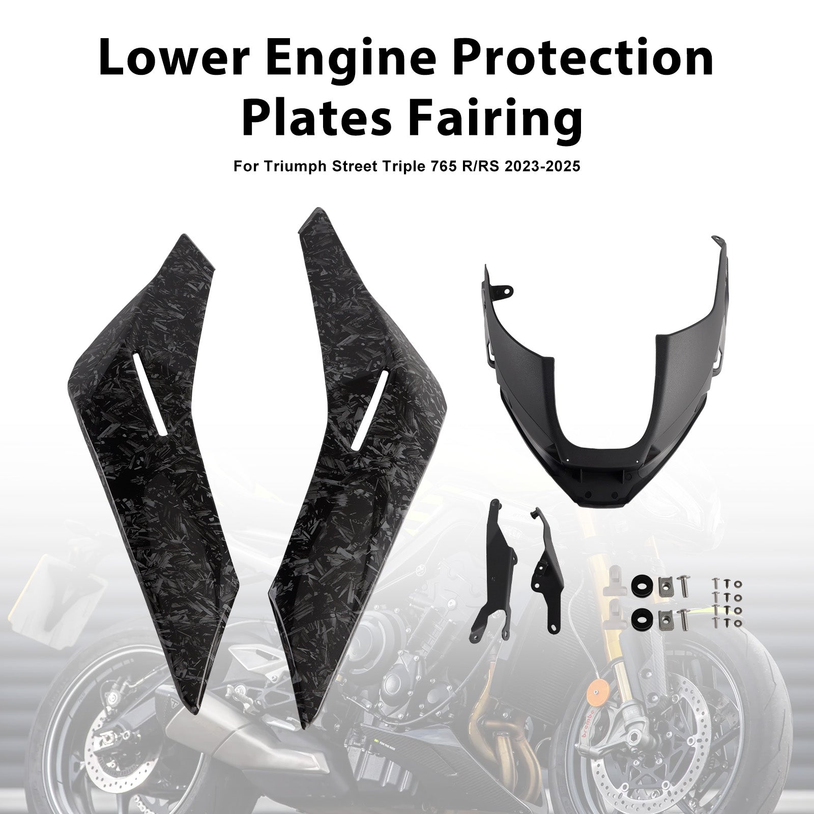 Carénage de protection de bas de caisse pour moteur Street Triple 765 R/RS 2023-2025