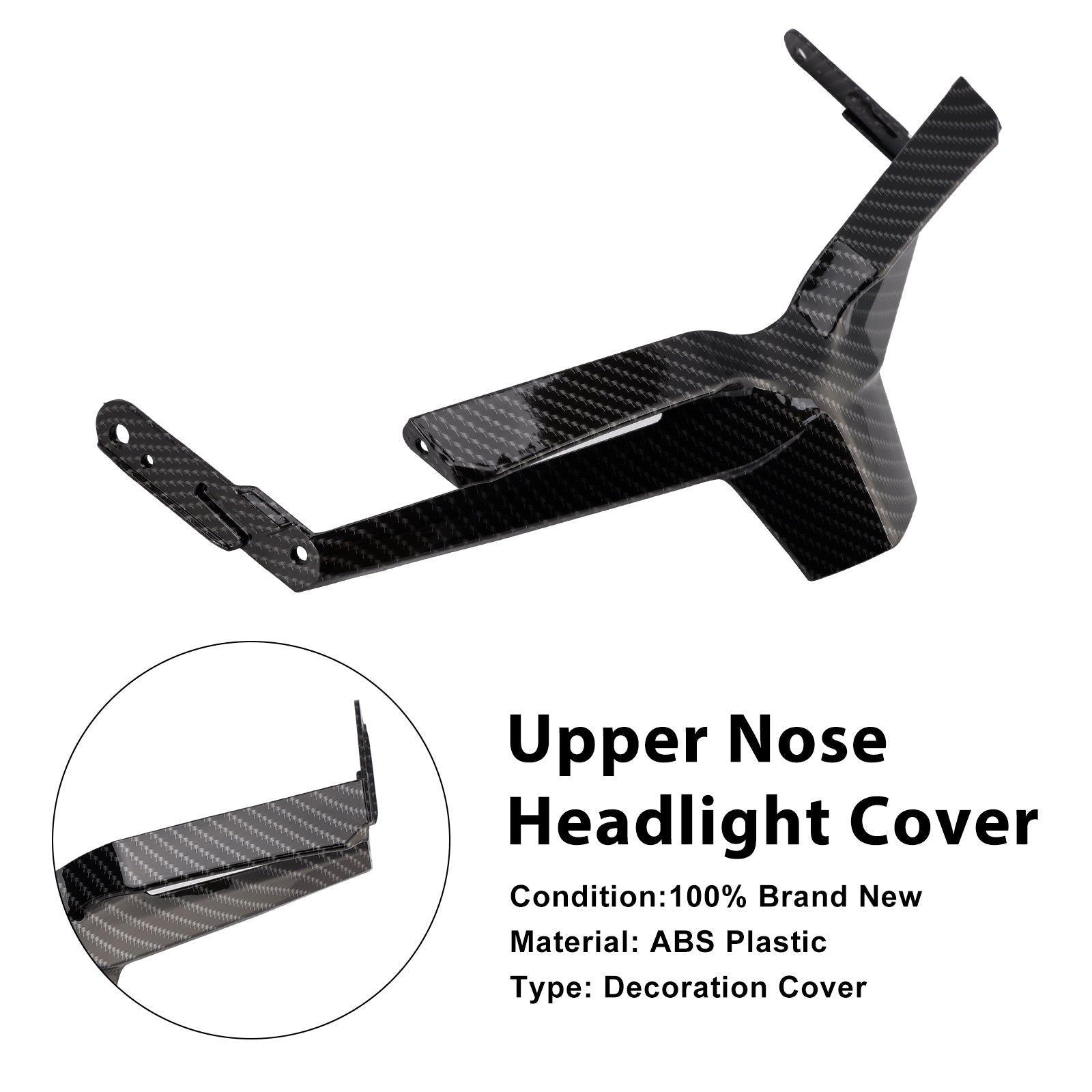 Carénage de couvercle de phare avant supérieur pour Honda CBR650R 2024-2025