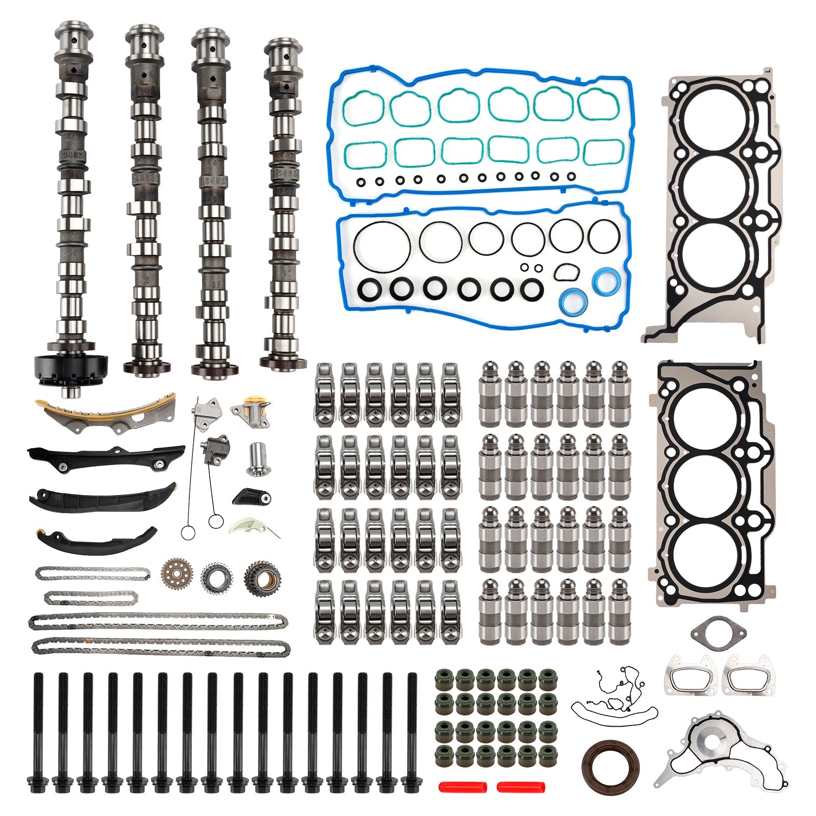 Moteur Dodge Grand Caravan 3,6 L V6 2011-2016 Arbres à cames Culbuteurs Poussoirs Chaîne de distribution